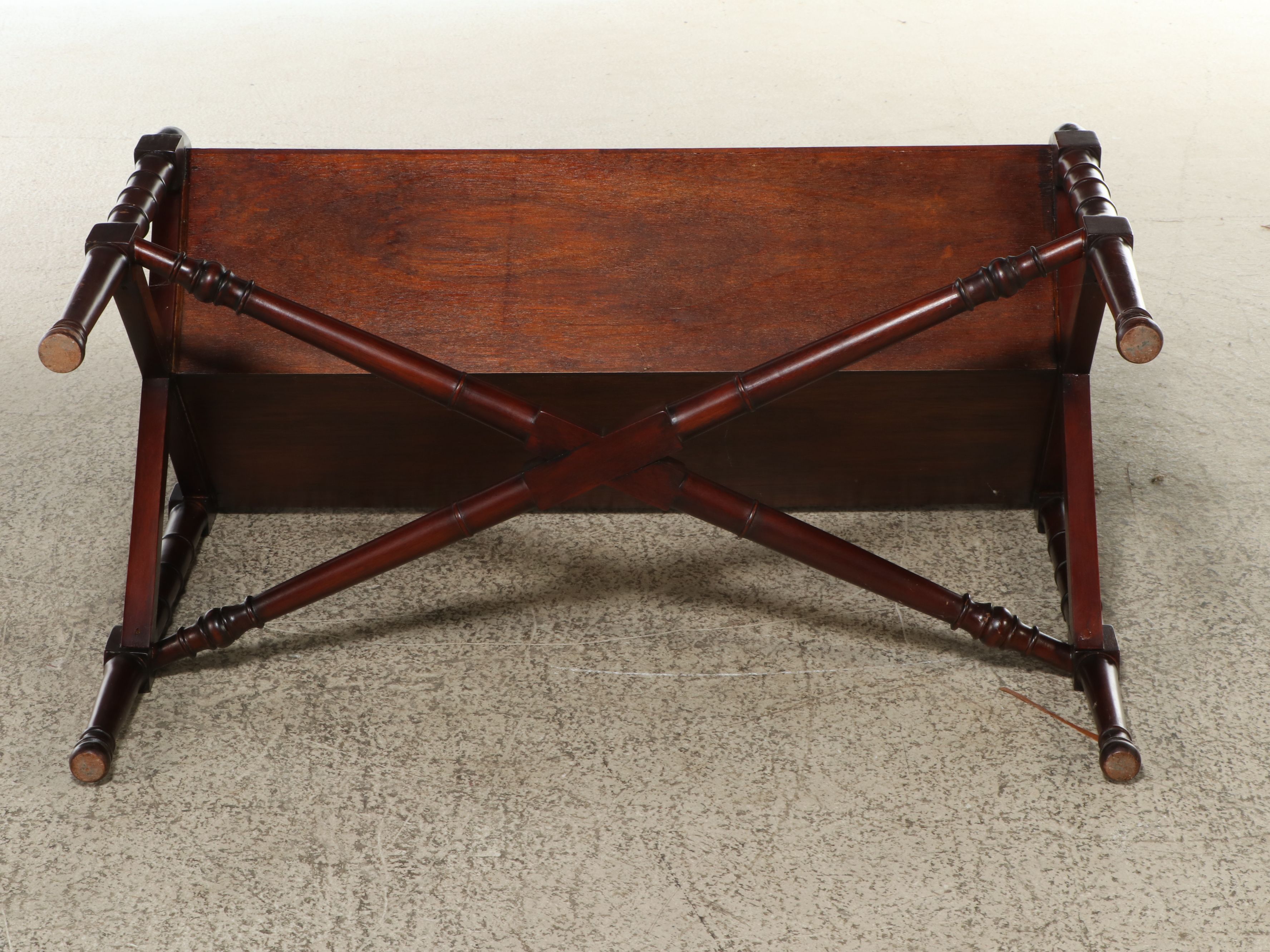 Chinese Chippendale Style Mahogany Book Table