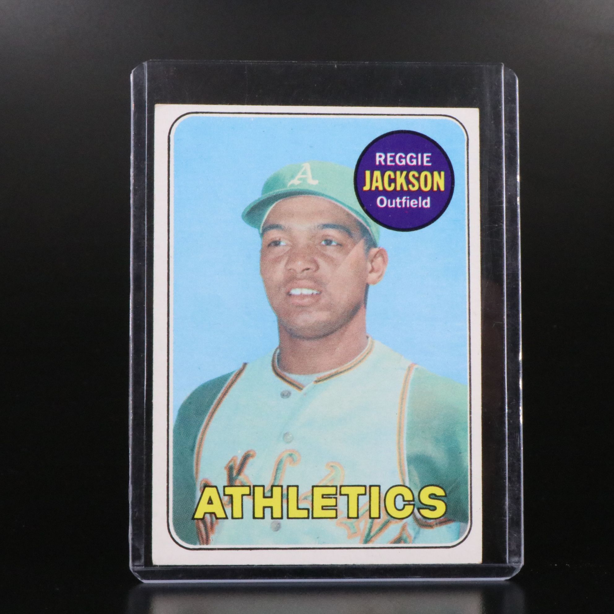 1969 Topps Reggie Jackson Oakland Athletics Rookie Baseball Card