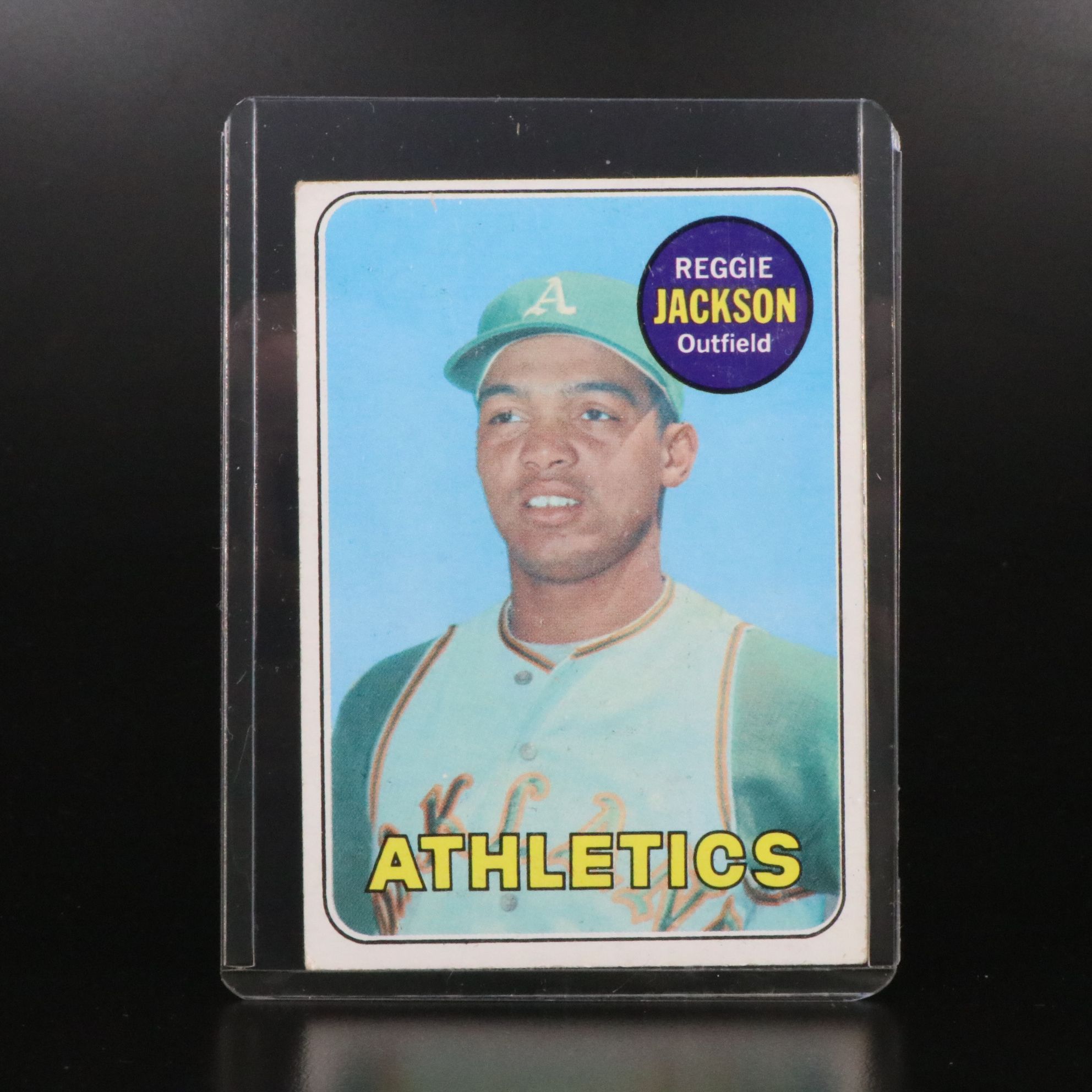 1969 Topps Reggie Jackson Oakland Athletics Rookie Baseball Card