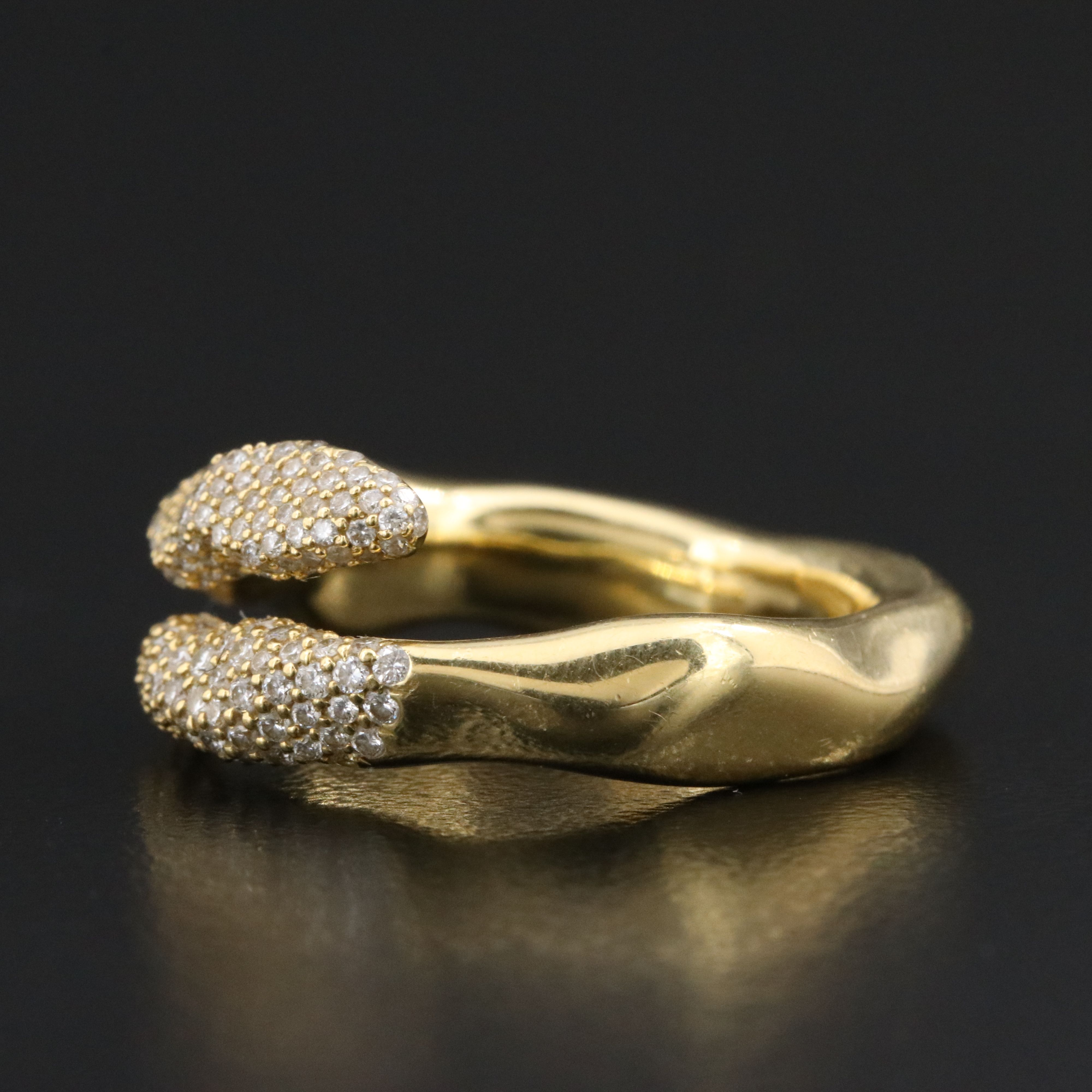 Ippolita Stardust Squiggle 18K 0.67 CTW Diamond Ring