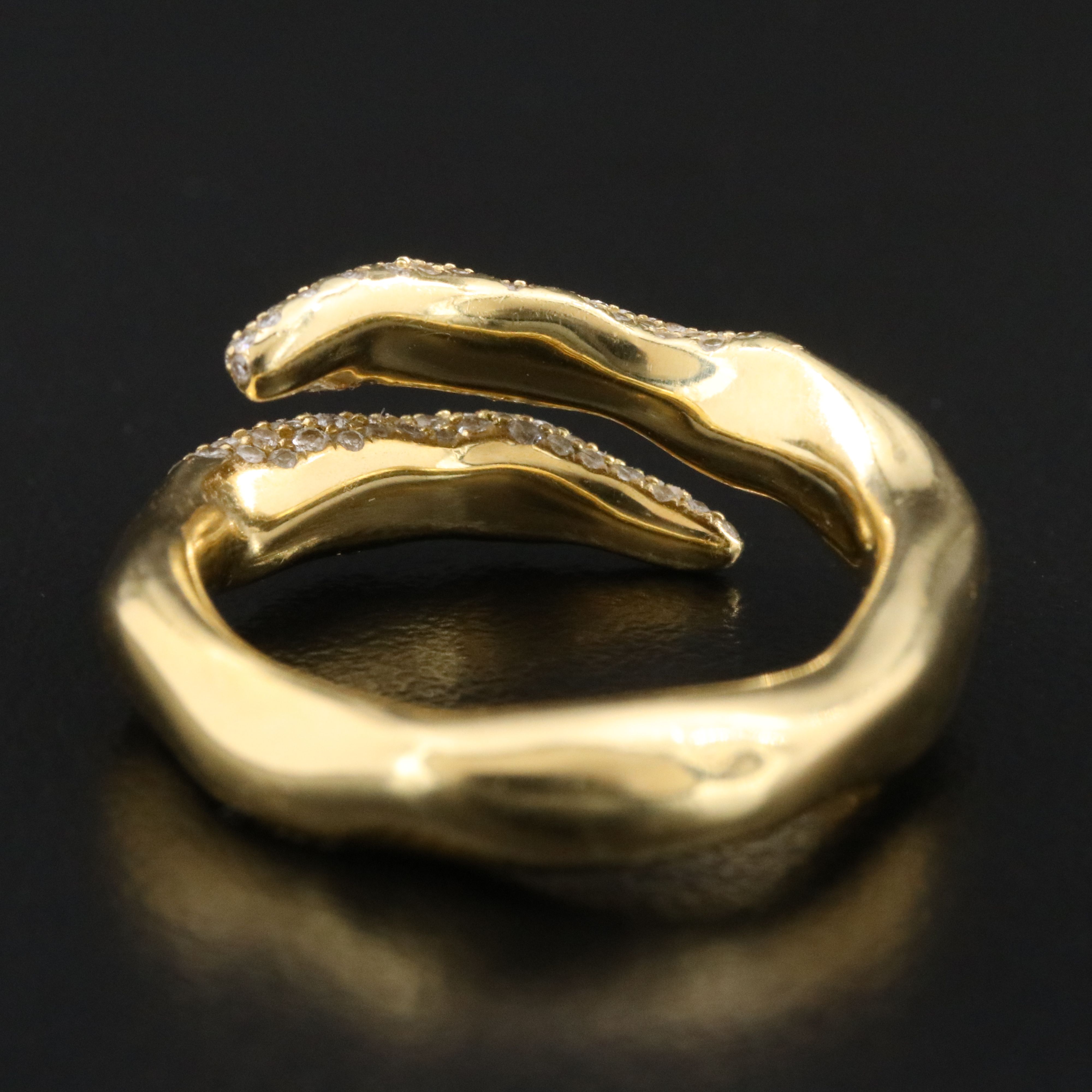 Ippolita Stardust Squiggle 18K 0.67 CTW Diamond Ring