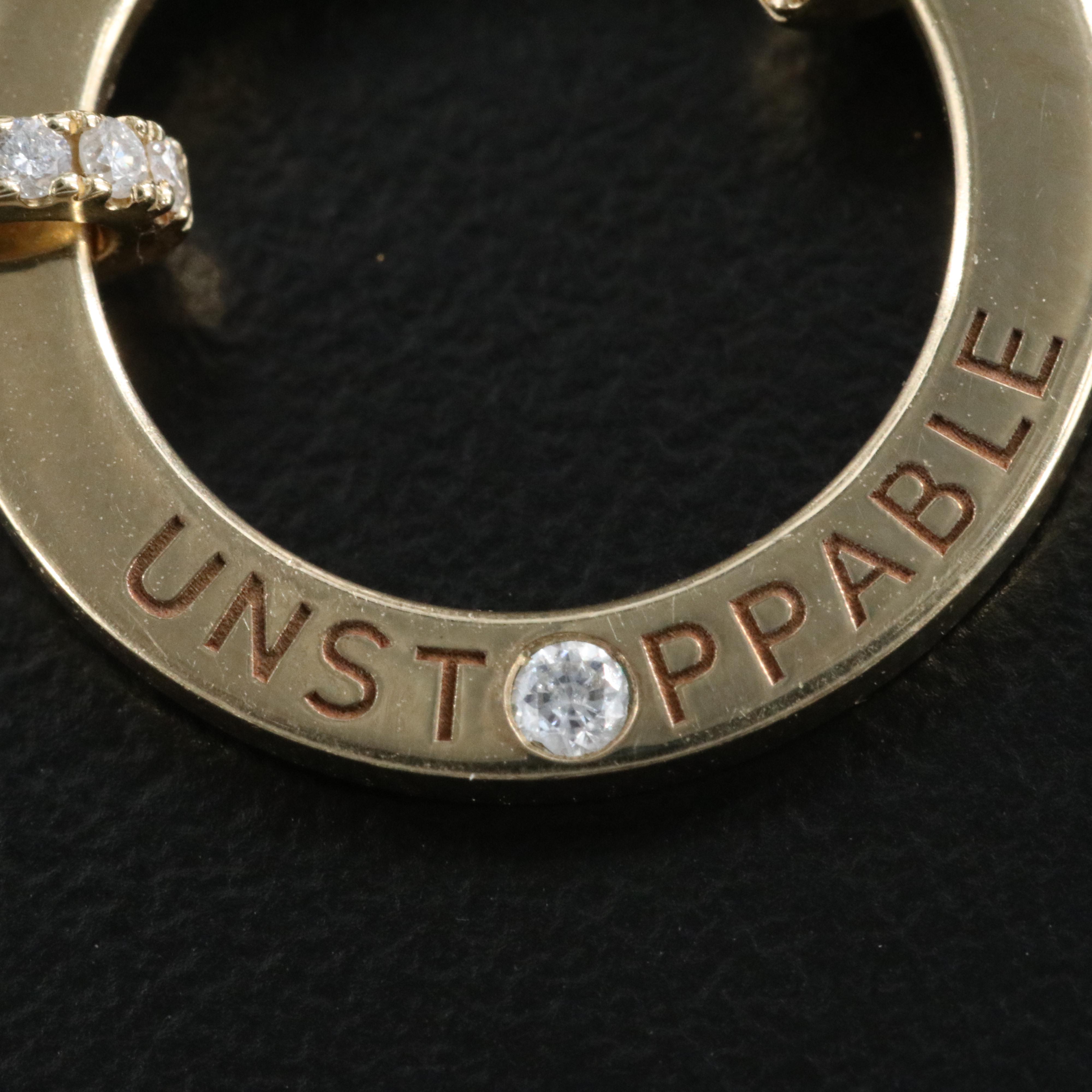 10K "Unstoppable" 0.14 CTW Diamond Circle Bolo Bracelet