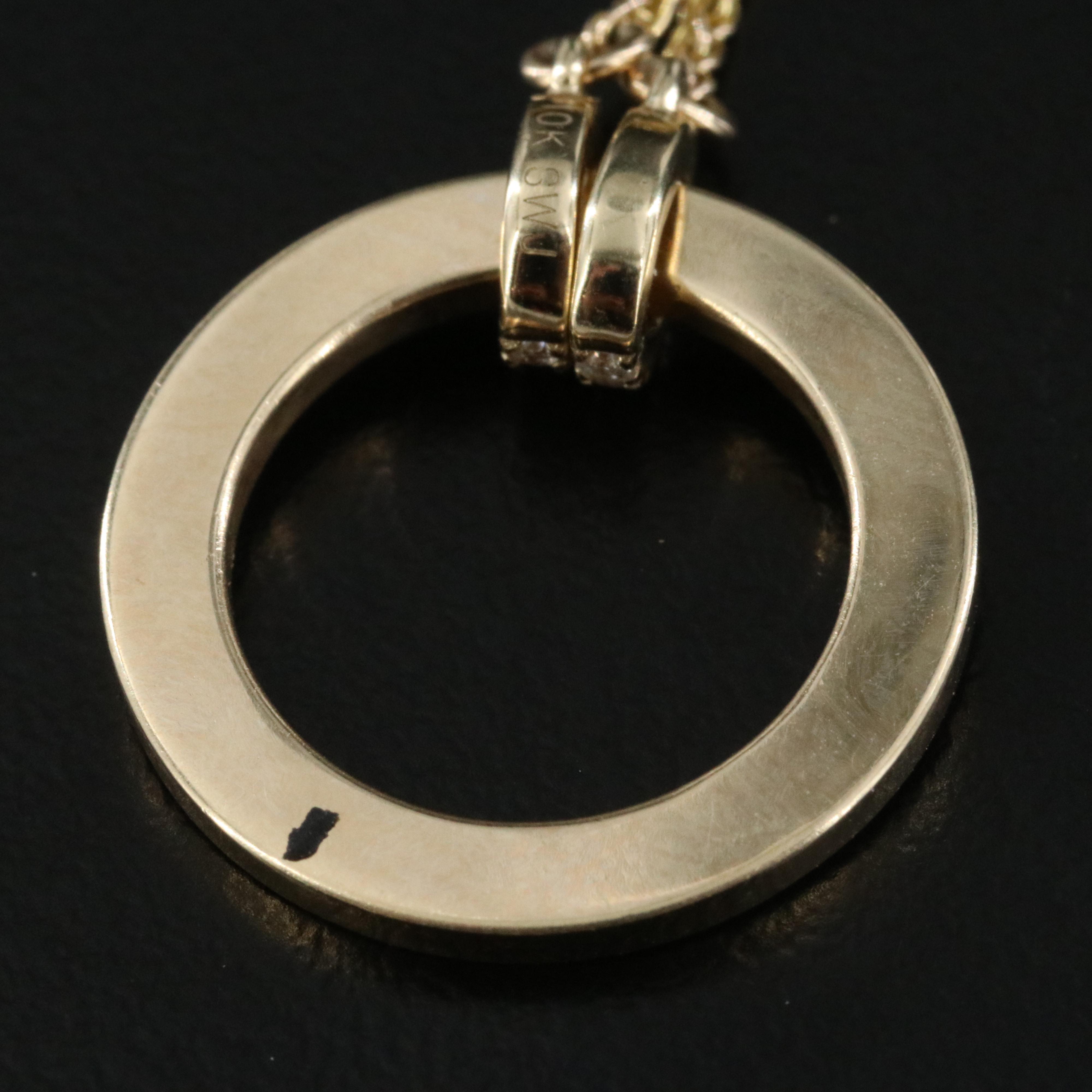 10K "Unstoppable" 0.14 CTW Diamond Circle Bolo Bracelet