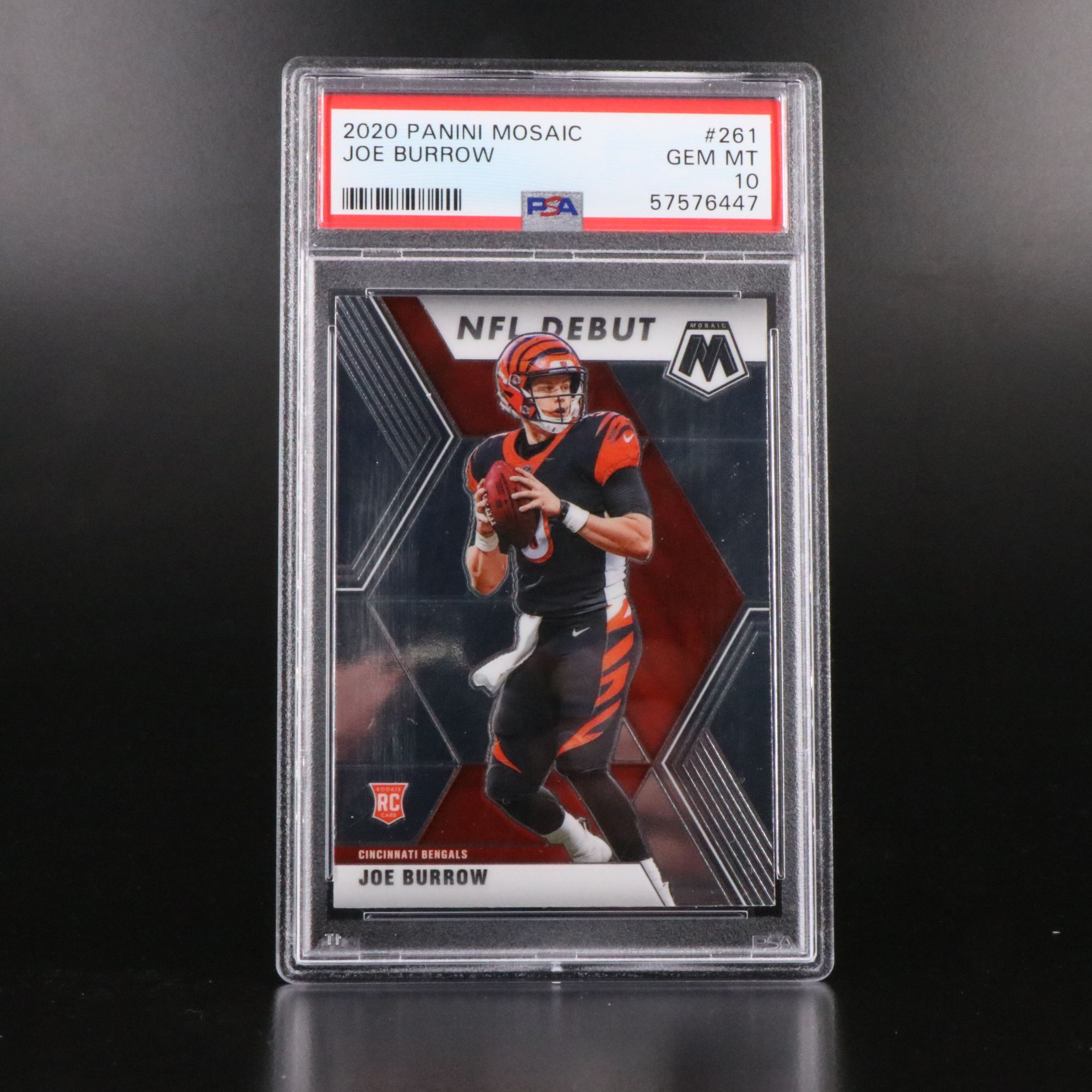 2020 Prizm and Mosaic Joe Burrow Rookie Cards Graded PSA 10 with More