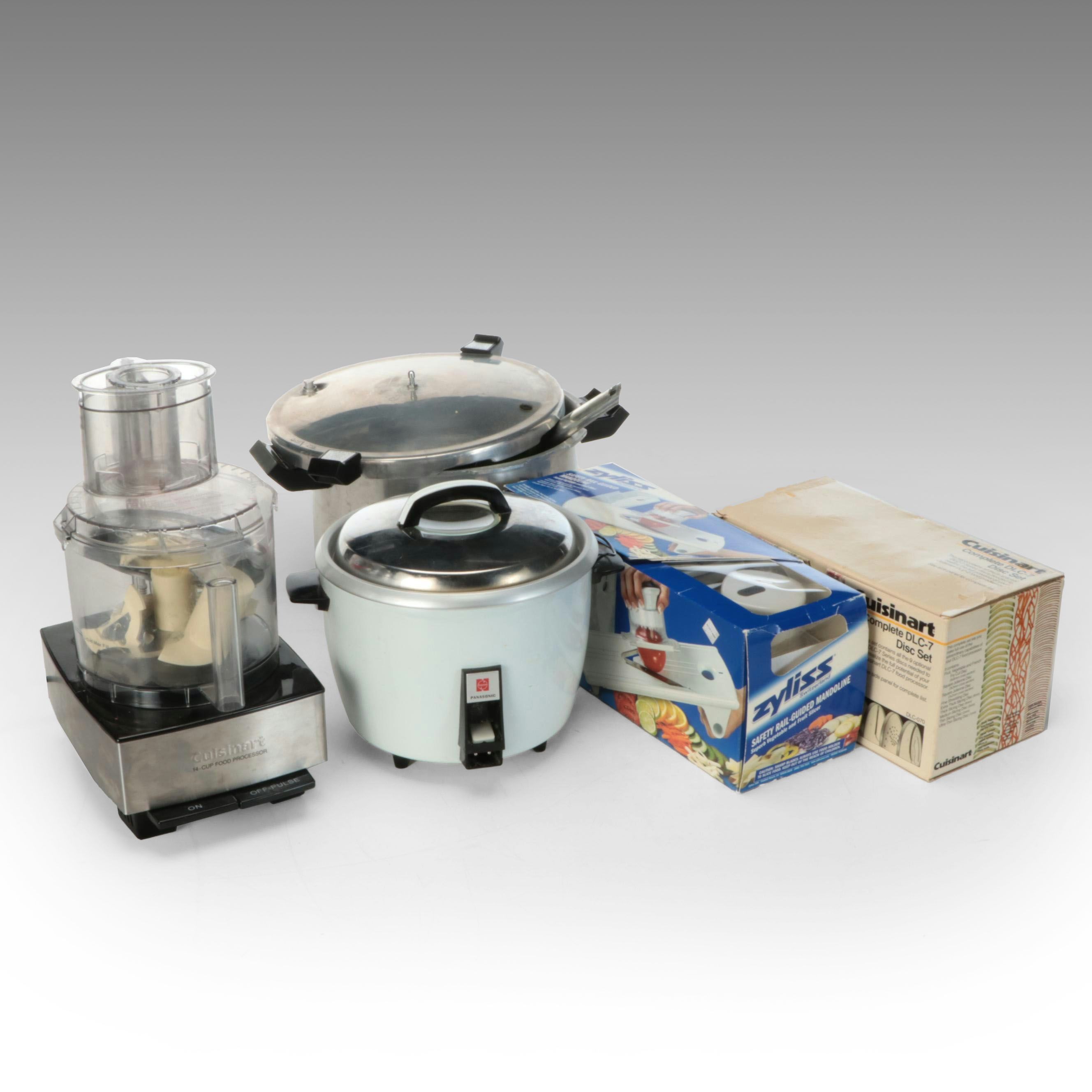 Cuisinart Food Processor with Presto Pressure Cooker and Other Kitchen Gadgets