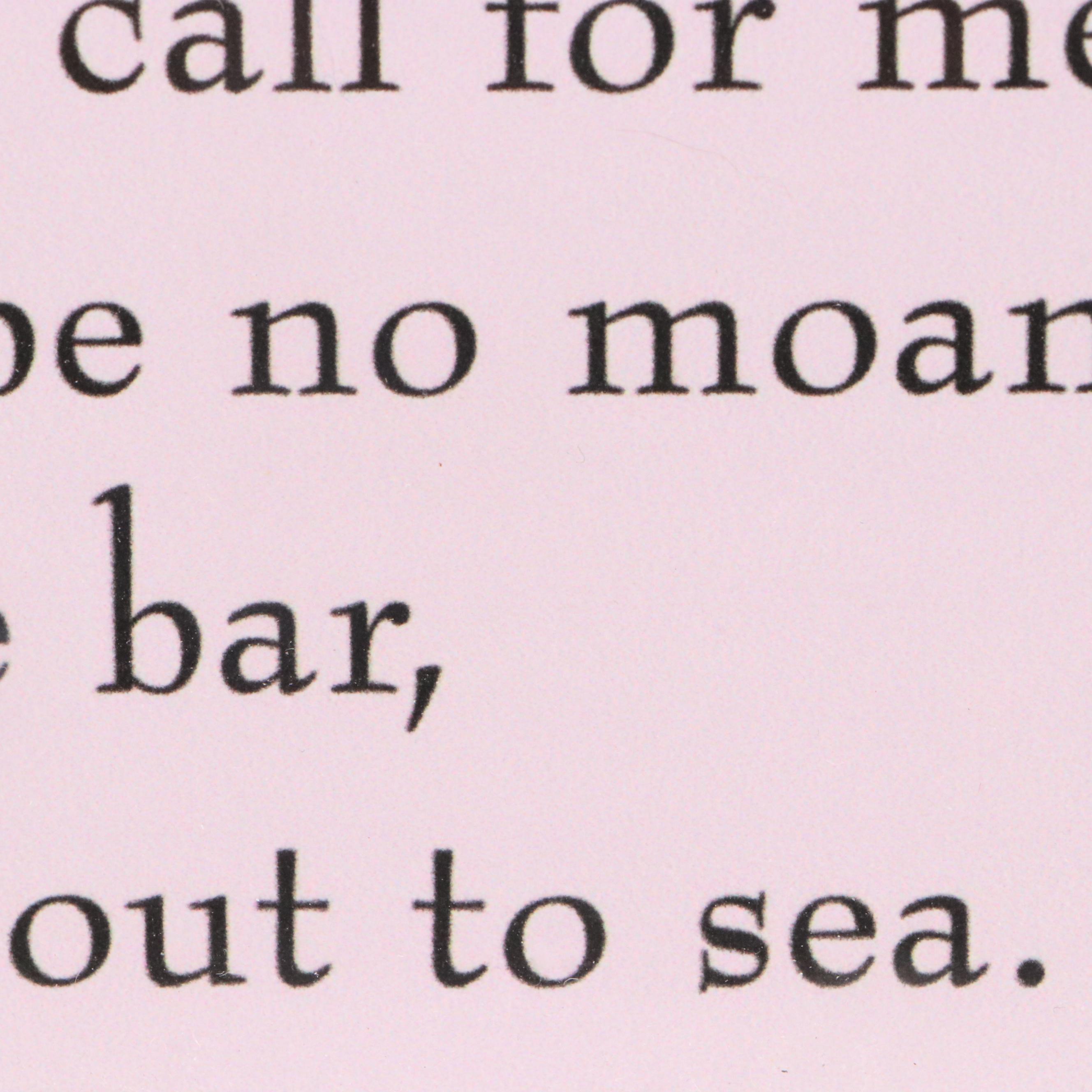 DIgital Print "Crossing the Bar," 21st Century