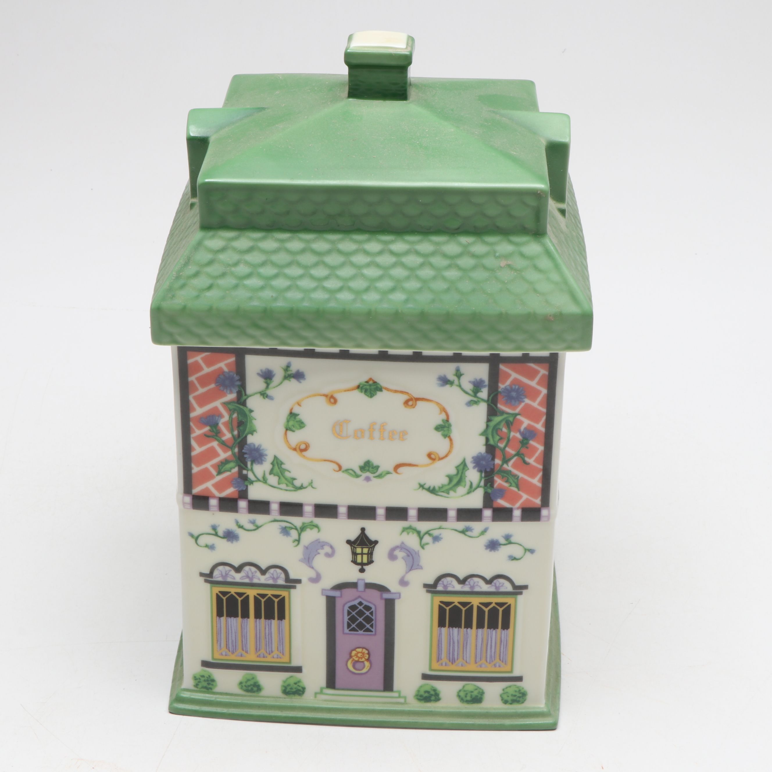 Lenox "Canterbury Crossing" House Form Porcelain Canisters