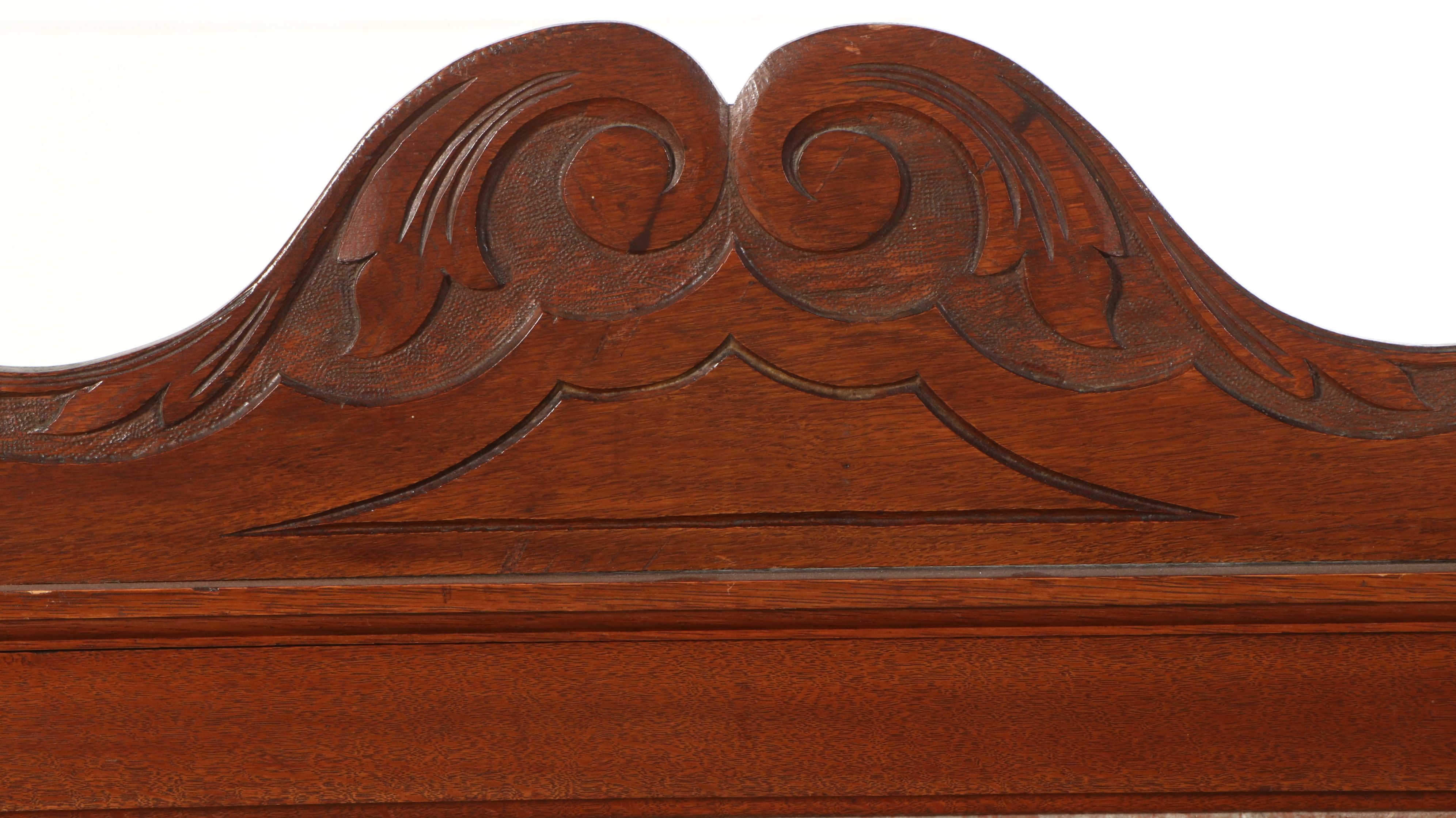 Late Victorian Walnut and Marble Wash Stand, Late 19th/Early 20th Century