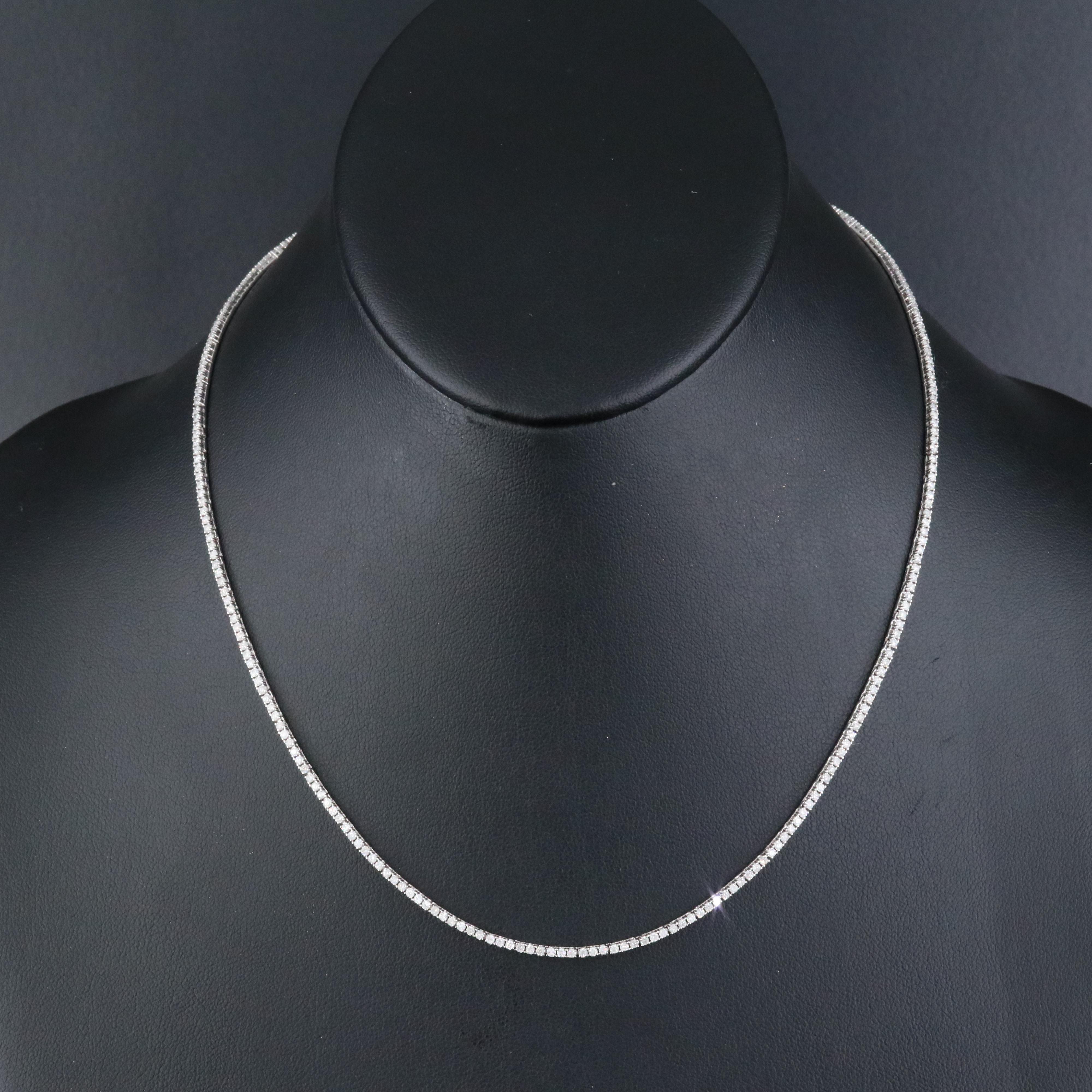 14K 3.00 CTW Diamond Riviera Necklace