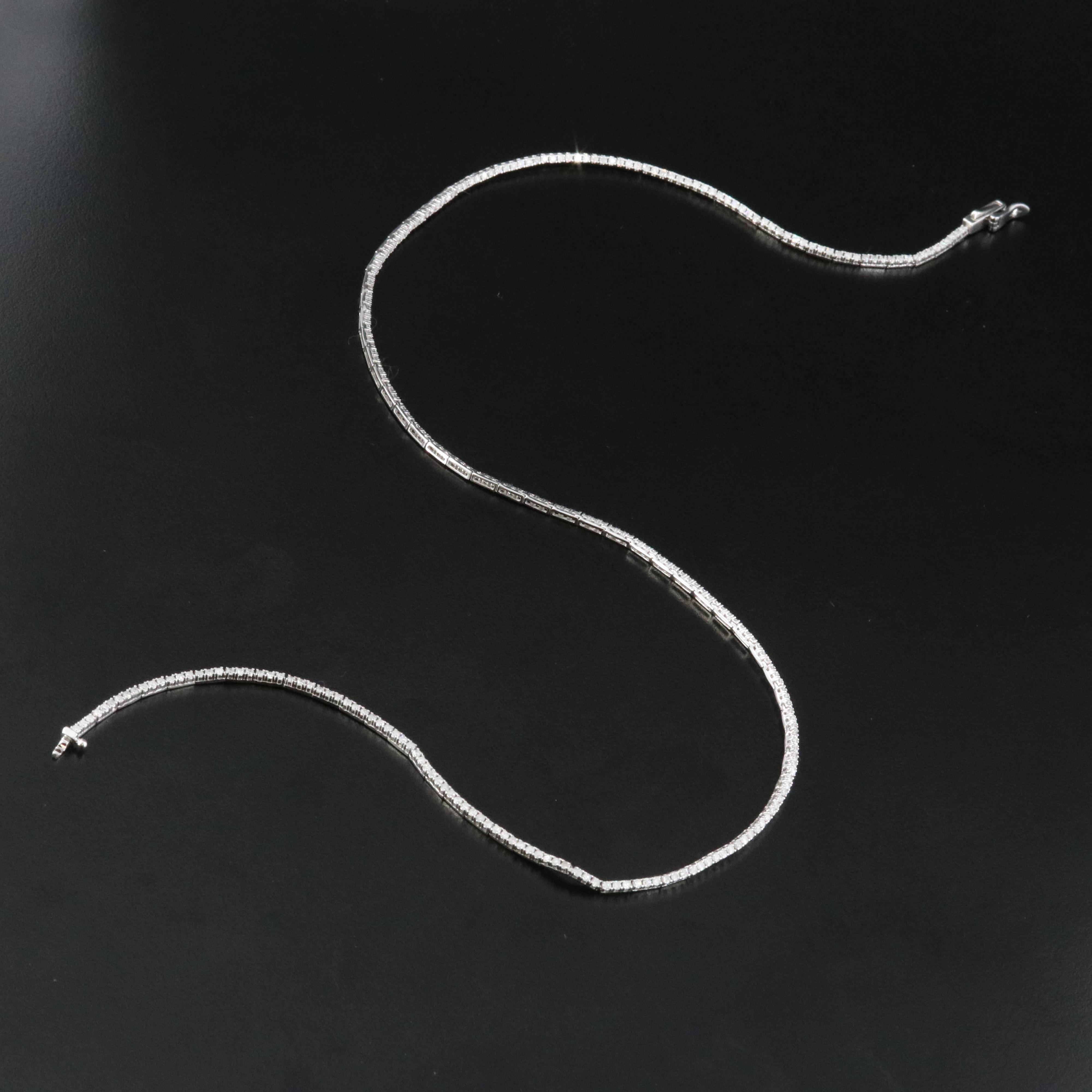 14K 3.00 CTW Diamond Riviera Necklace