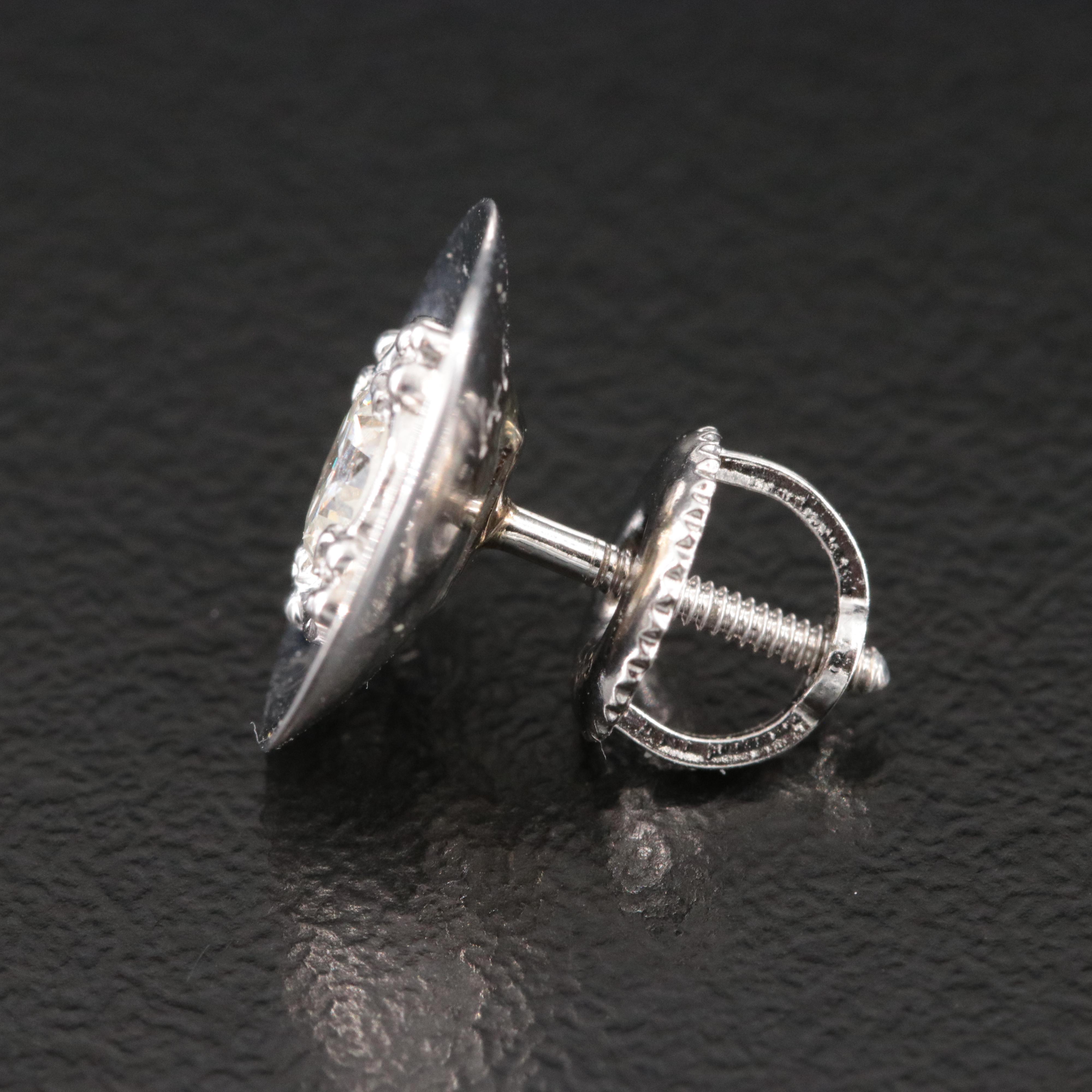 14K 0.60 CTW Diamond Button Earrings