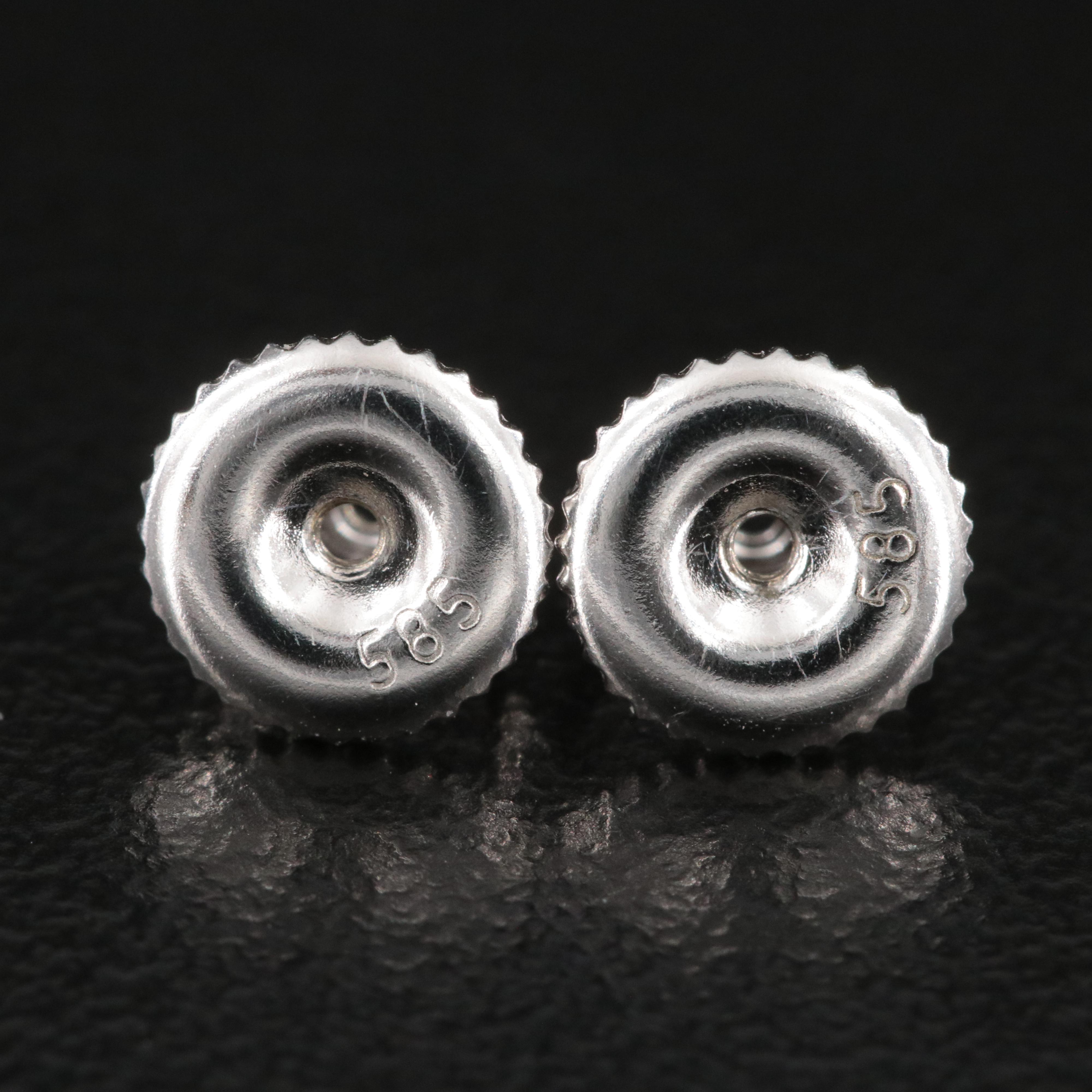 14K 0.60 CTW Diamond Button Earrings