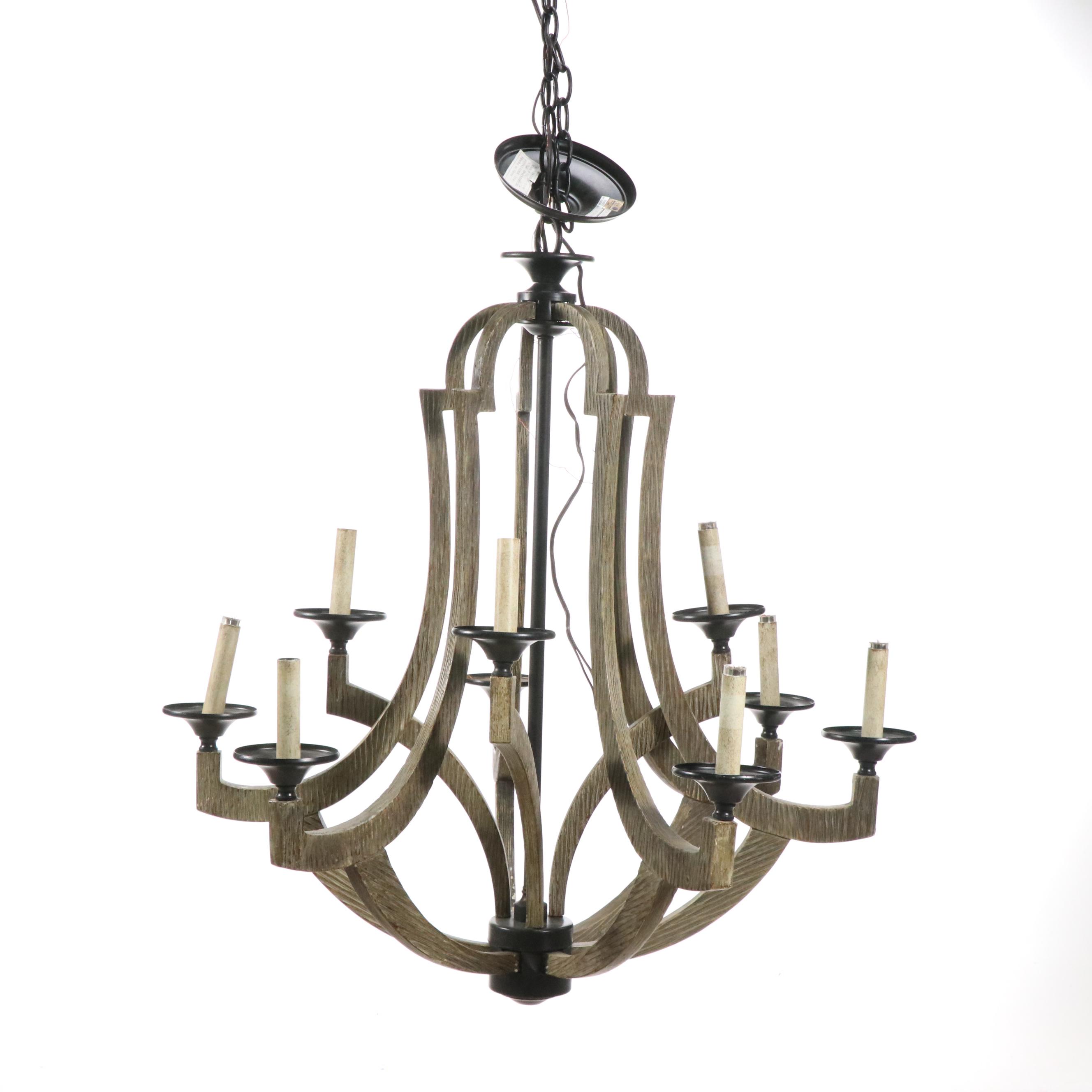 Craftmade Winton Weathered Oak Farmhouse Style Chandelier