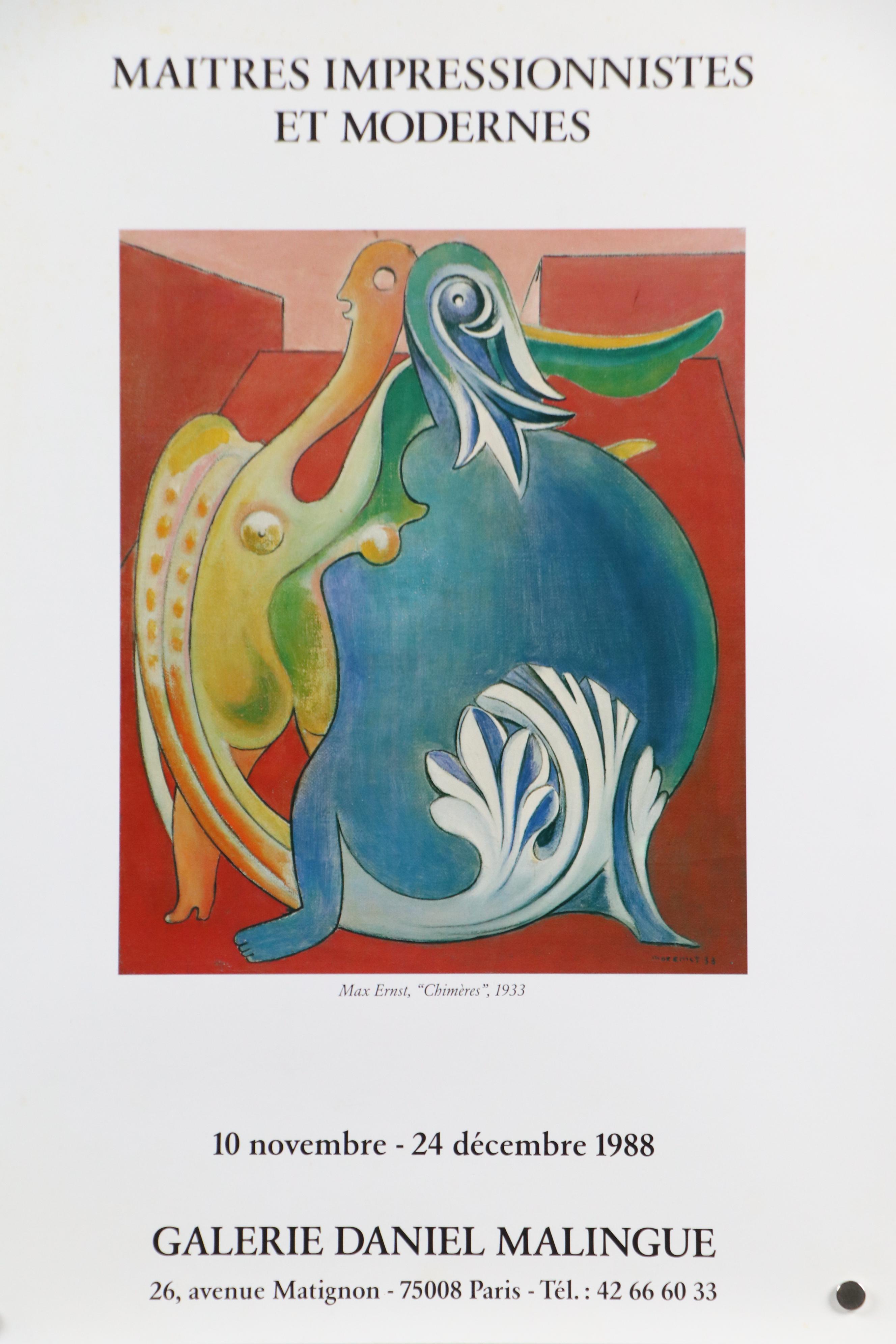 Parisian Gallery Exhibition Posters, 1988