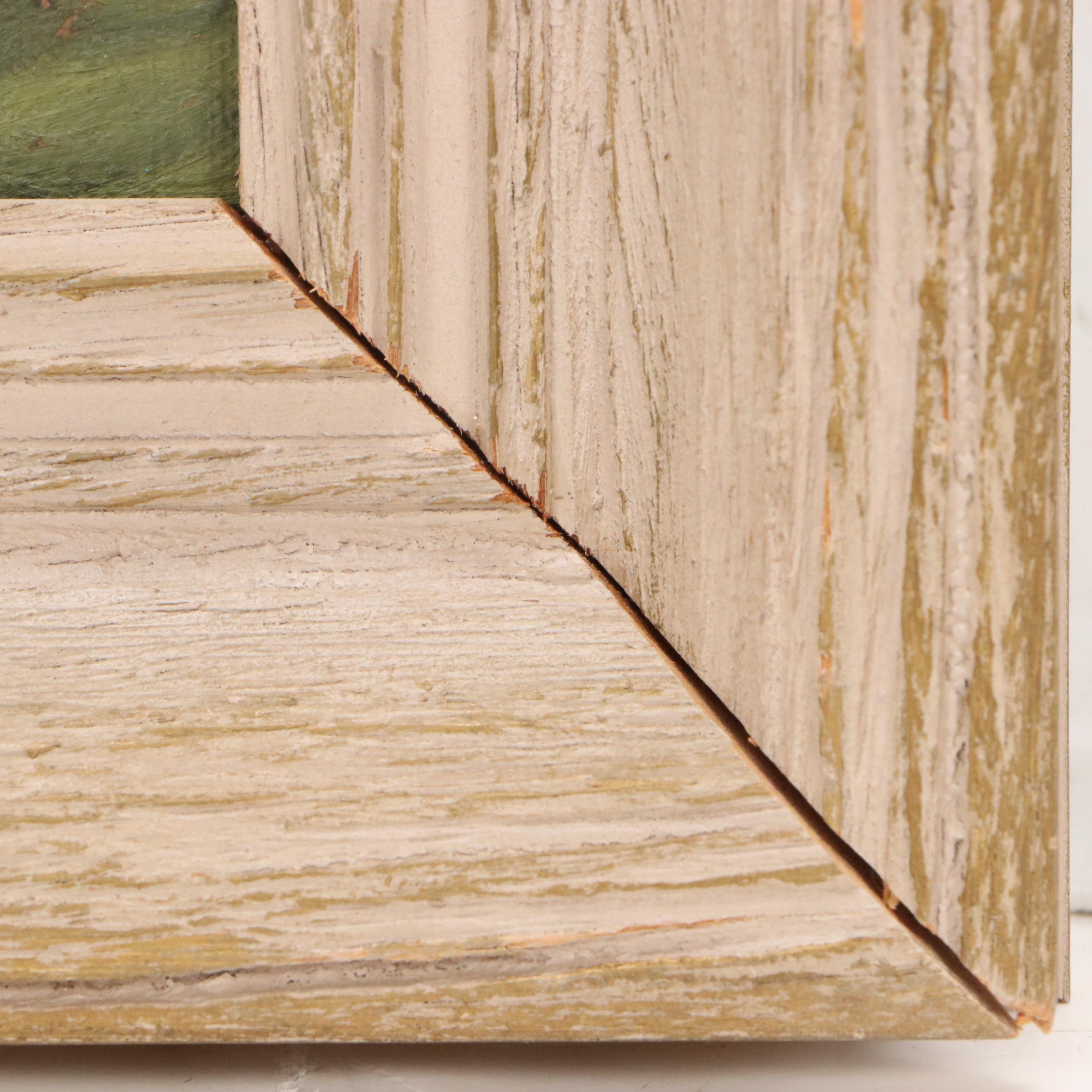 After Ila McAfee Oil Painting of Horses in Mountainous Landscape