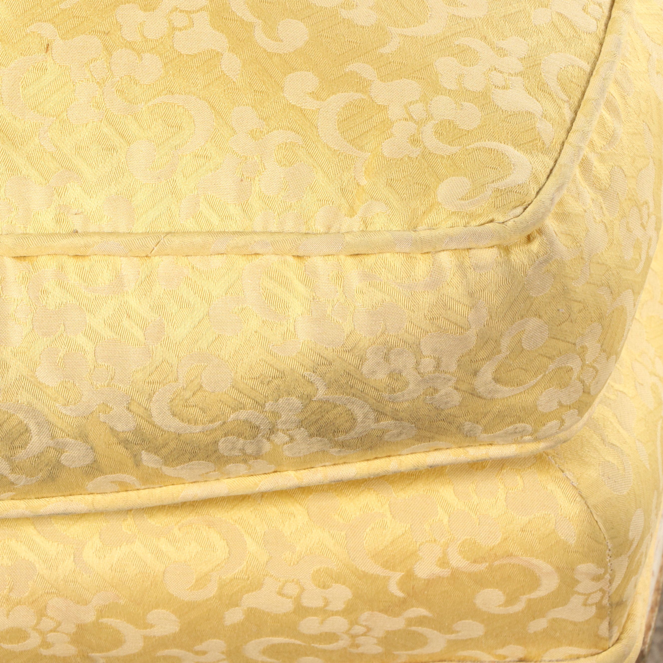 Otto Zenke Louis XVI Style Painted and Parcel Gilt Slipper Chair