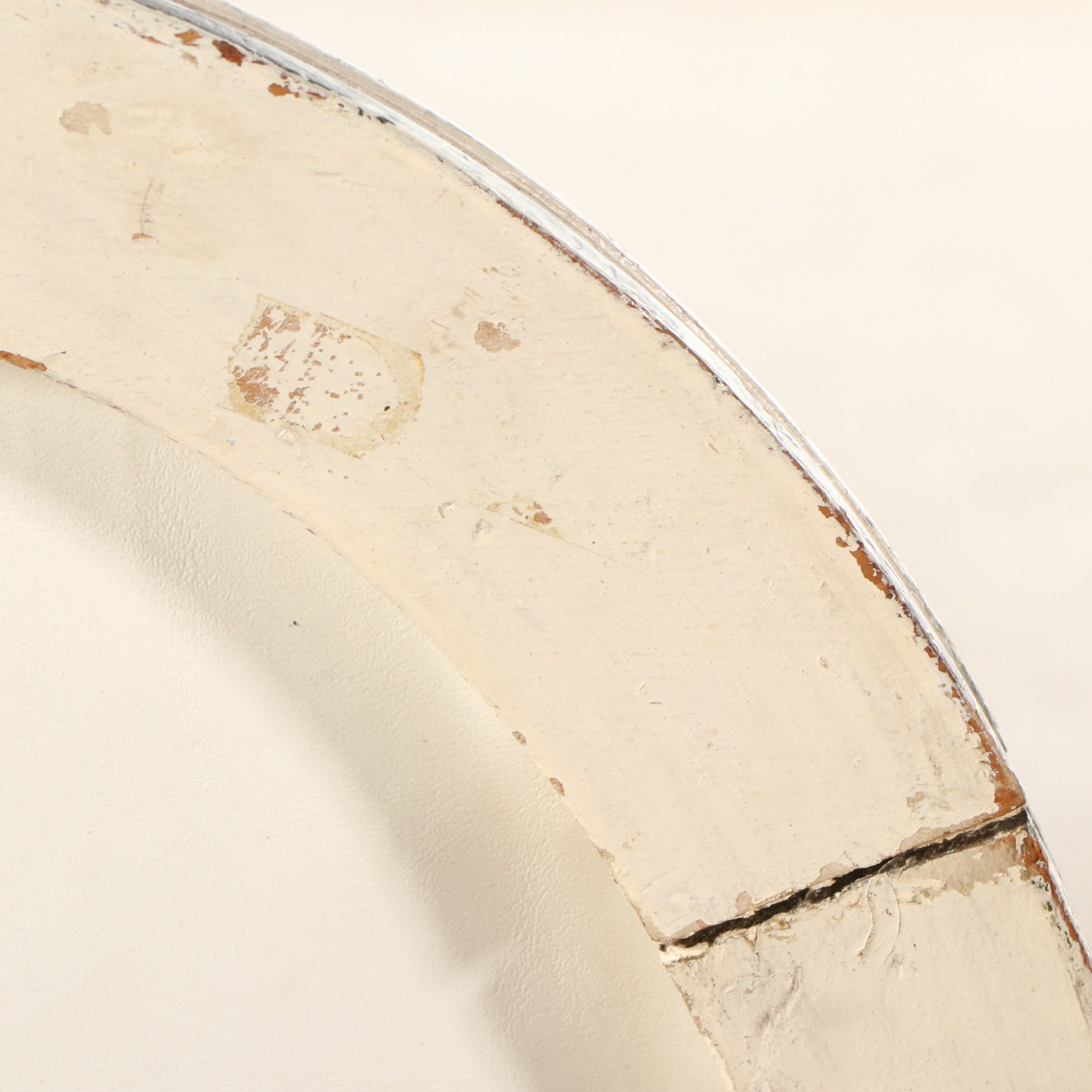 Otto Zenke Louis XVI Style Painted and Parcel Gilt Slipper Chair