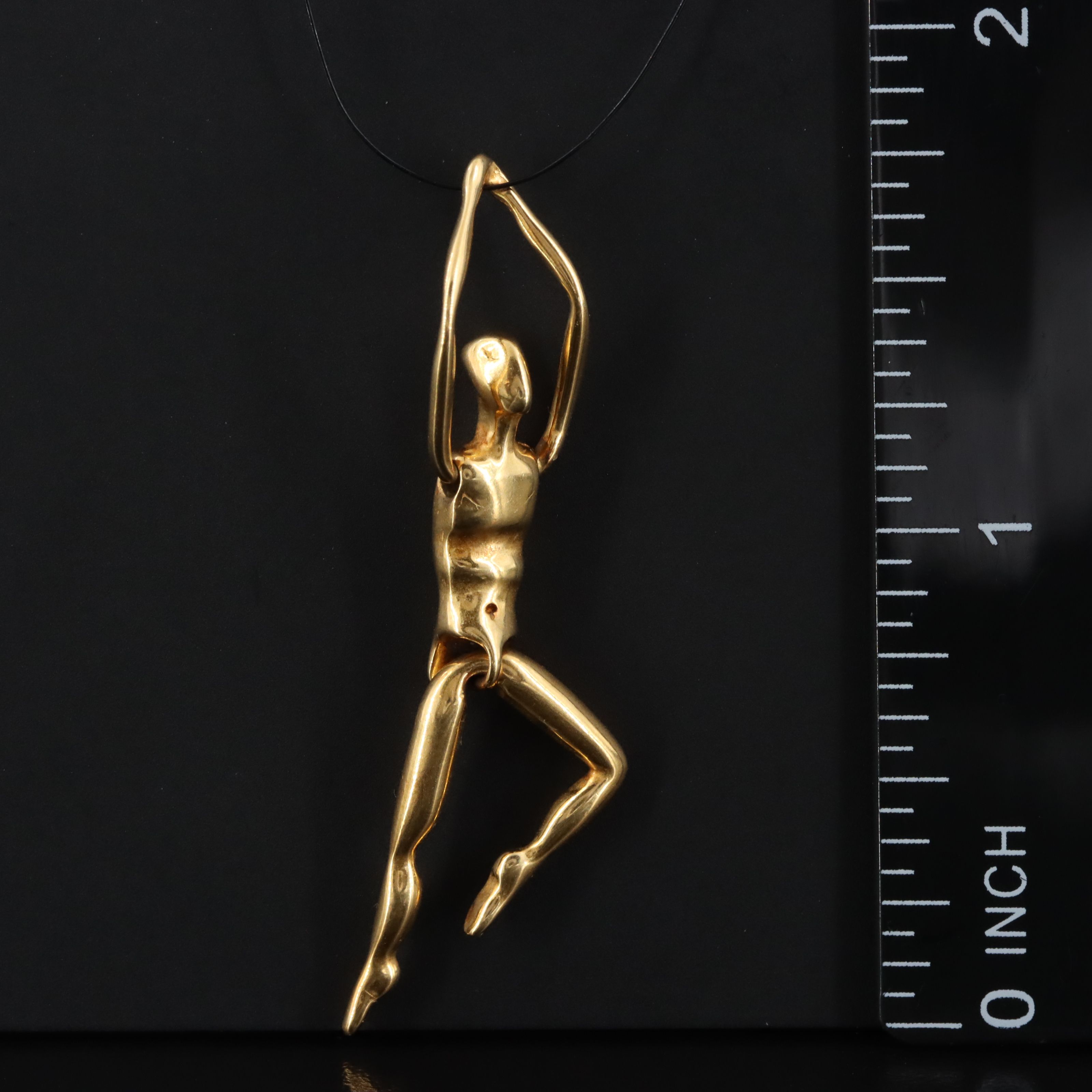 Charles Jourdan Gold Plated Articulated Dancer Pendant