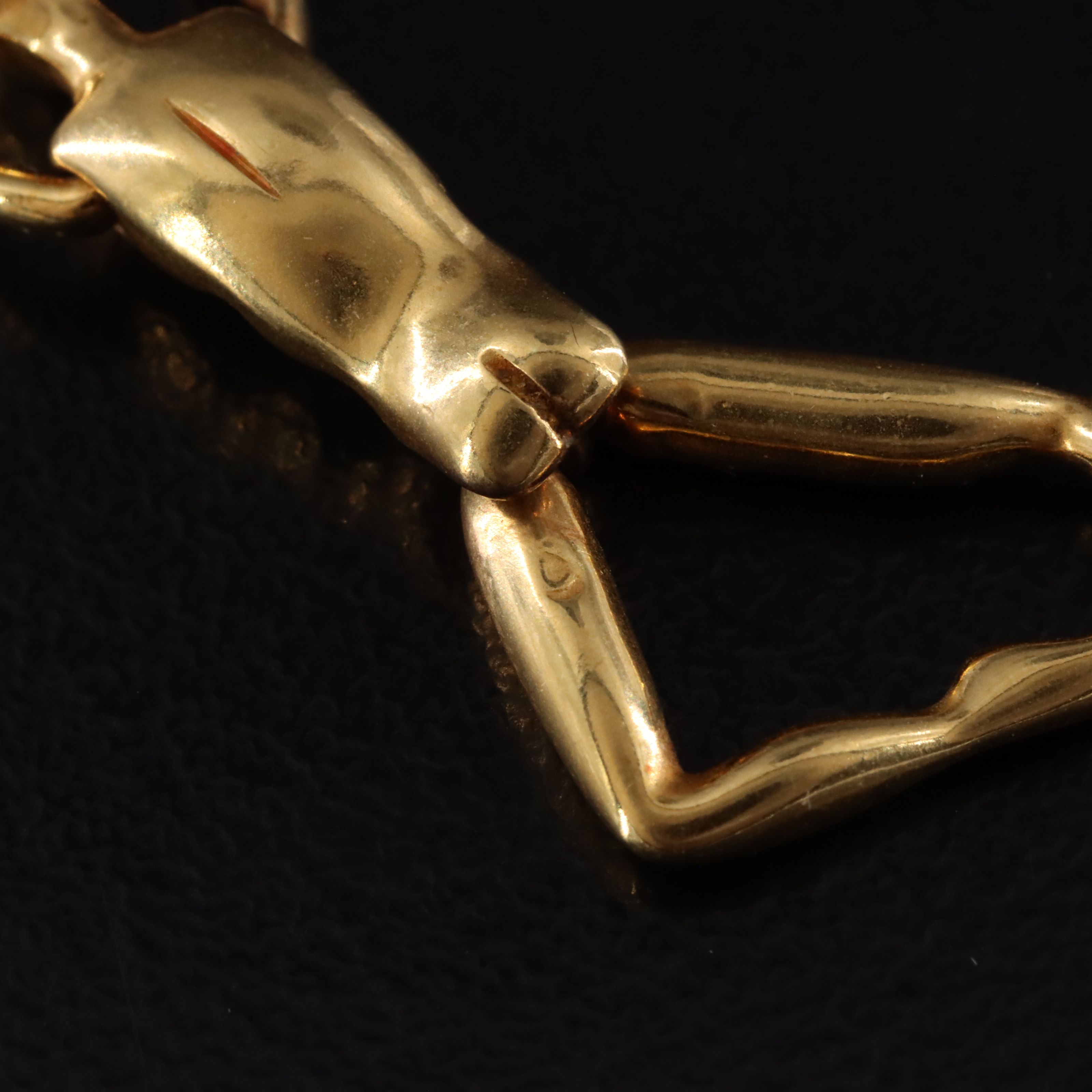Charles Jourdan Gold Plated Articulated Dancer Pendant