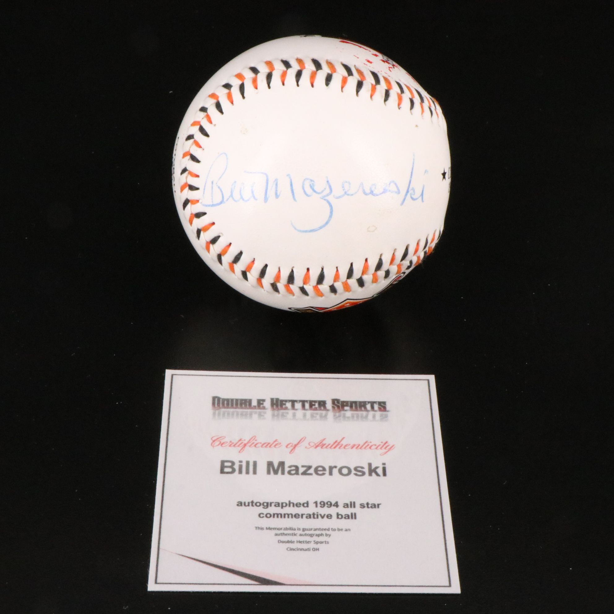 Gant De Baseball Wilson Signé Bill Mazeroski, Taille 12, Cuir Noir, Gaucher