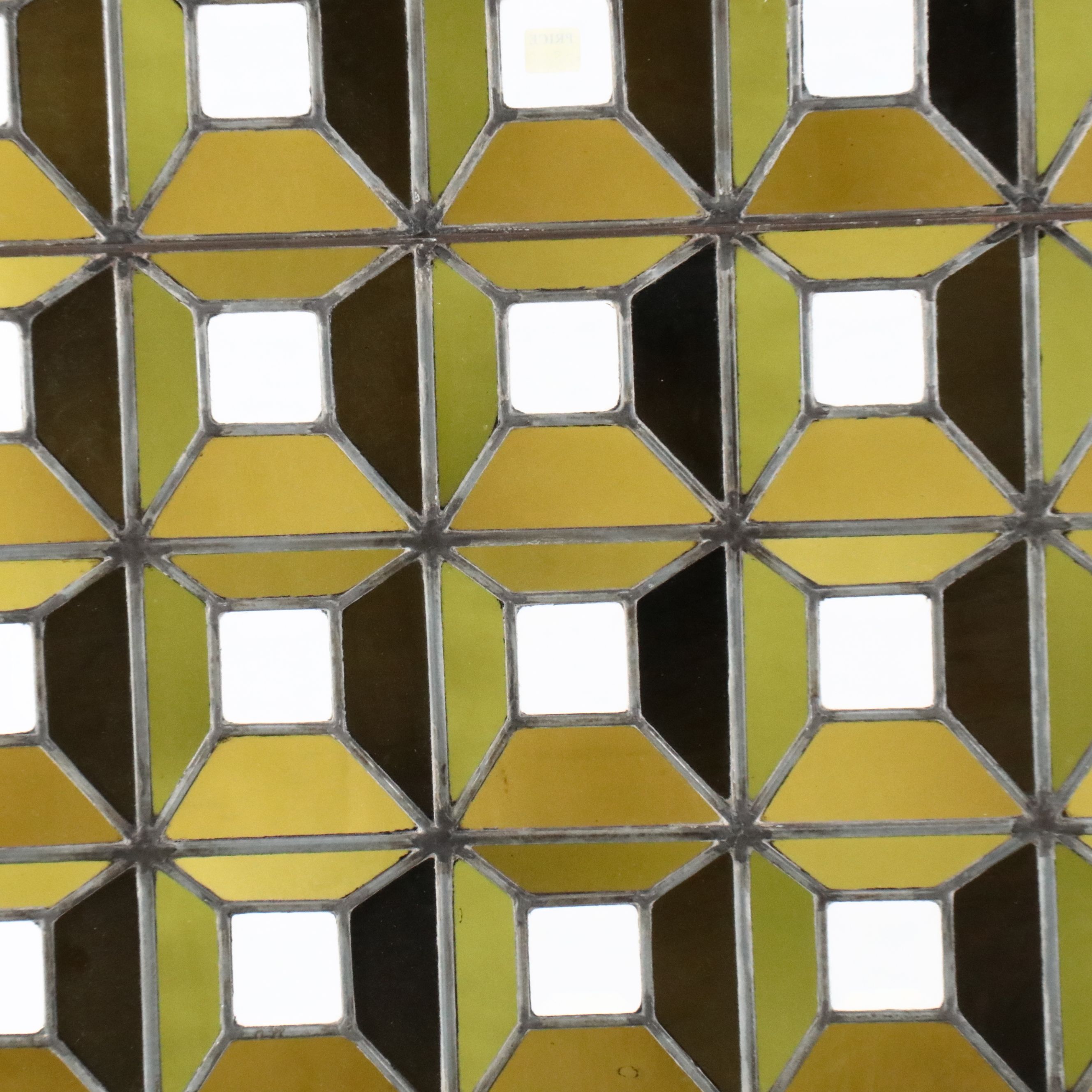 66" Architectural Art Glass Studio Salvage Stained Glass Door Panel