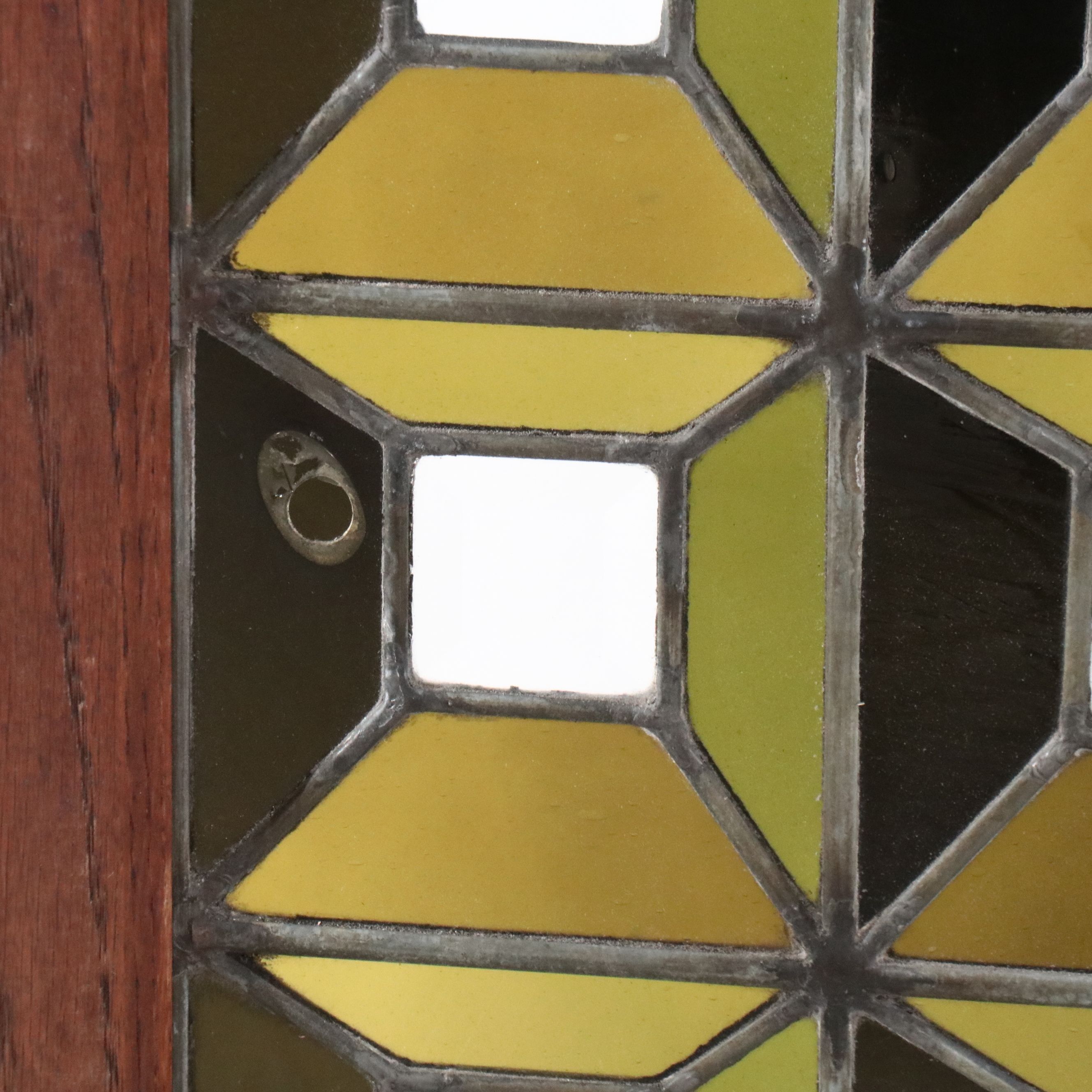 66" Architectural Art Glass Studio Salvage Stained Glass Door Panel