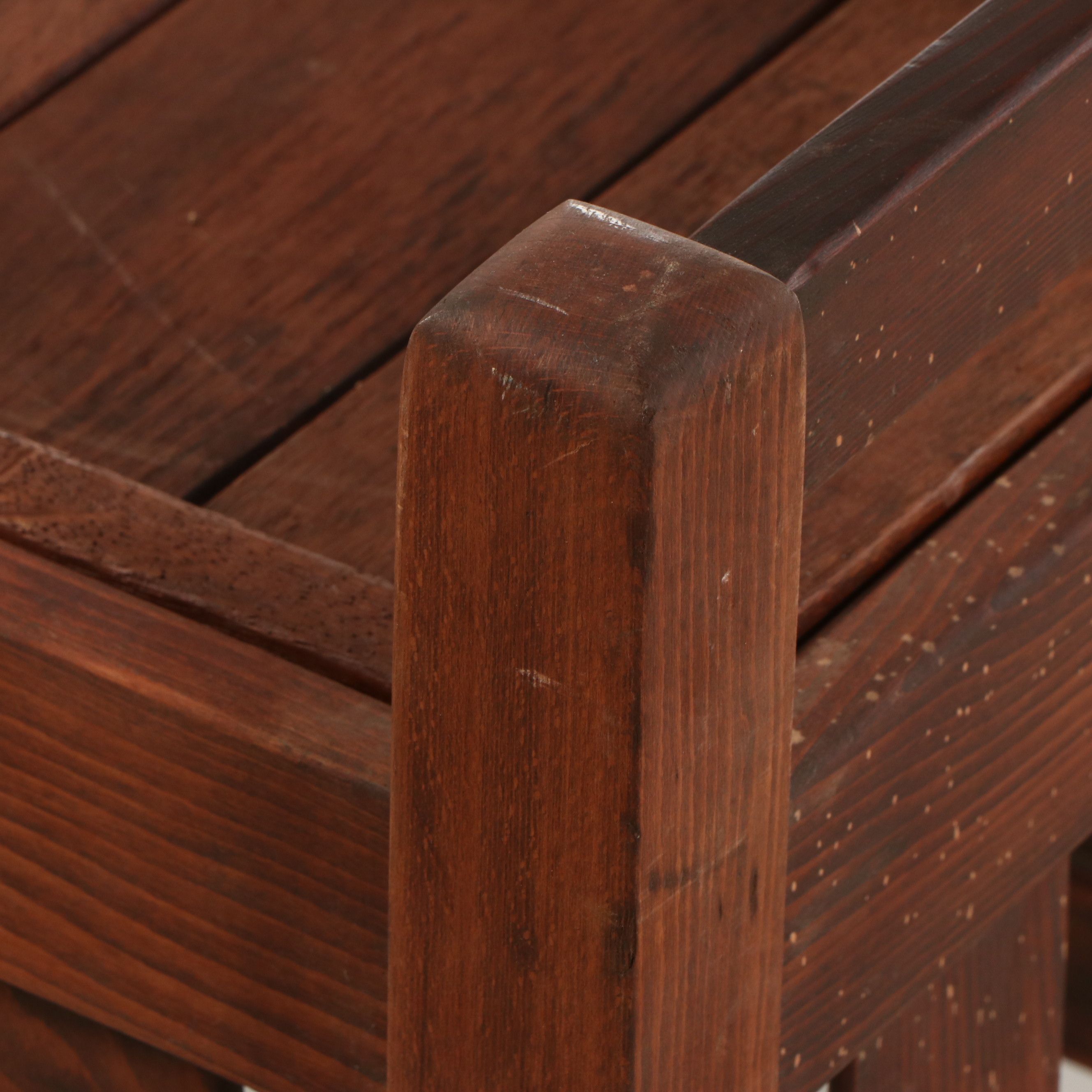 Arts & Crafts Style Pine Plant Stand