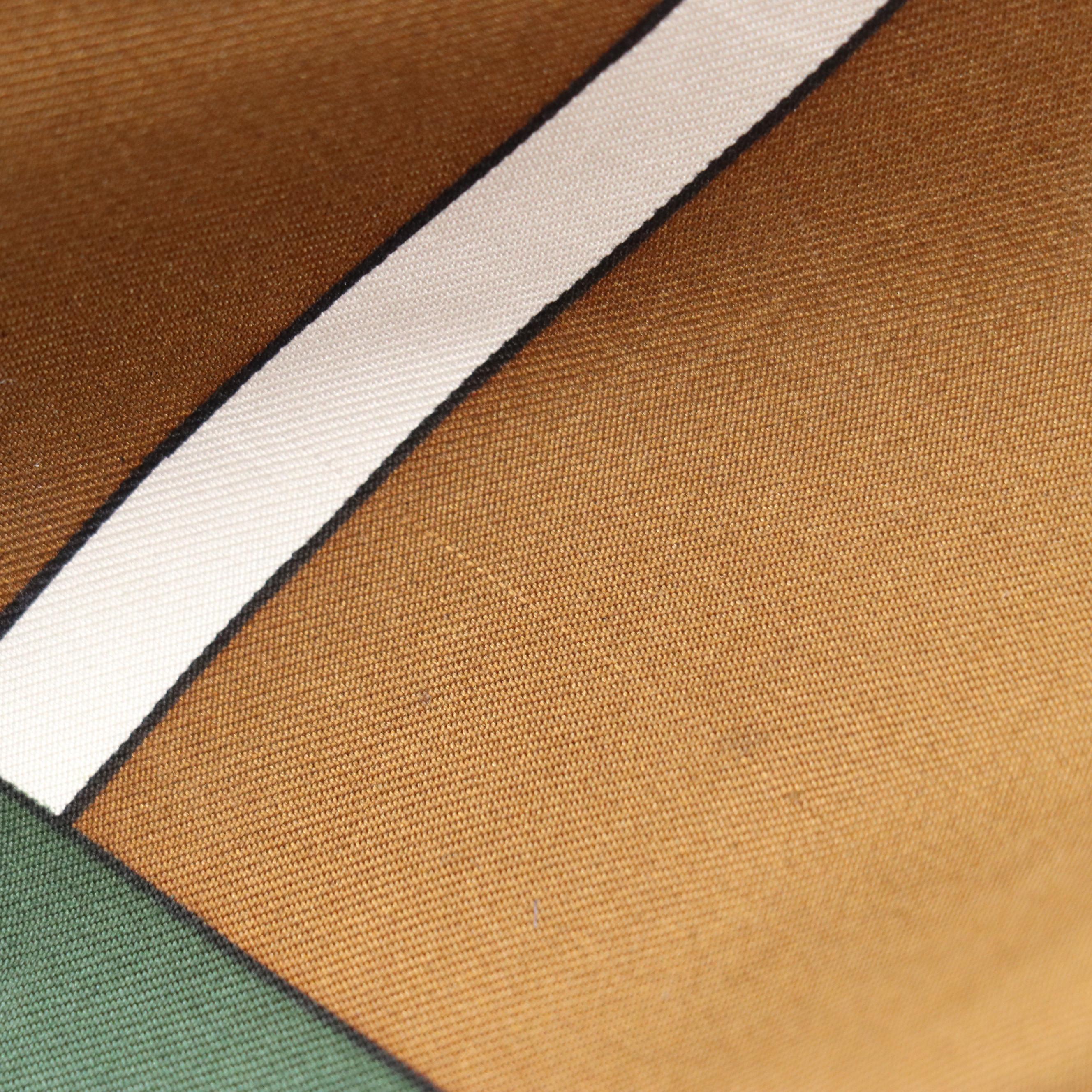 Craft Rhinestone and Enamel Square Clip Earrings and Pierre Cardin Silk Scarf