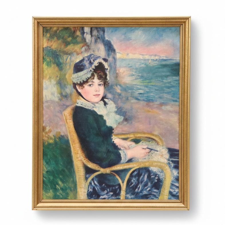Pierre-Auguste Renoir Offset Lithograph "By The Seashore," Late 20th Century