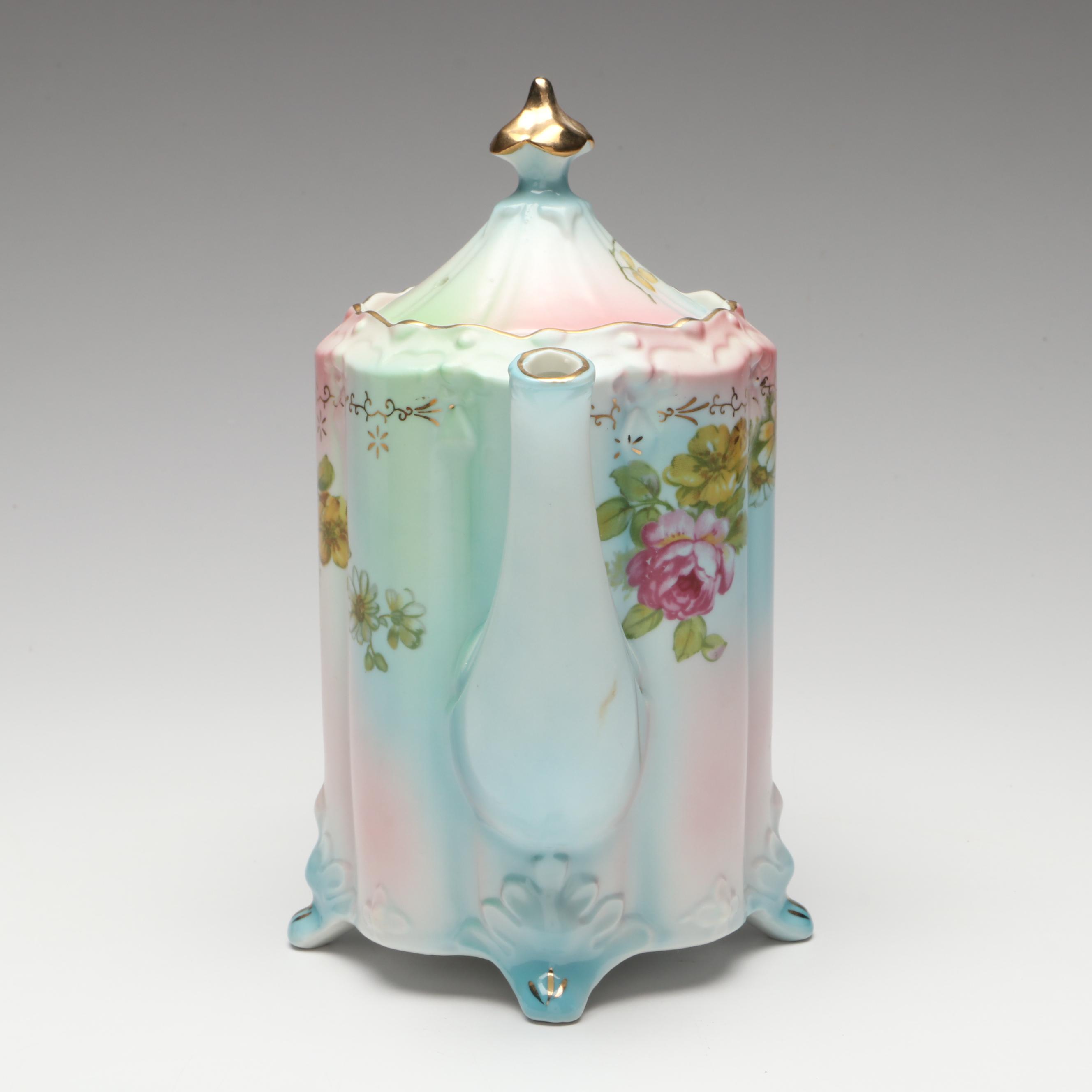 After Reinhold Schlegelmilch Floral Porcelain Teaware