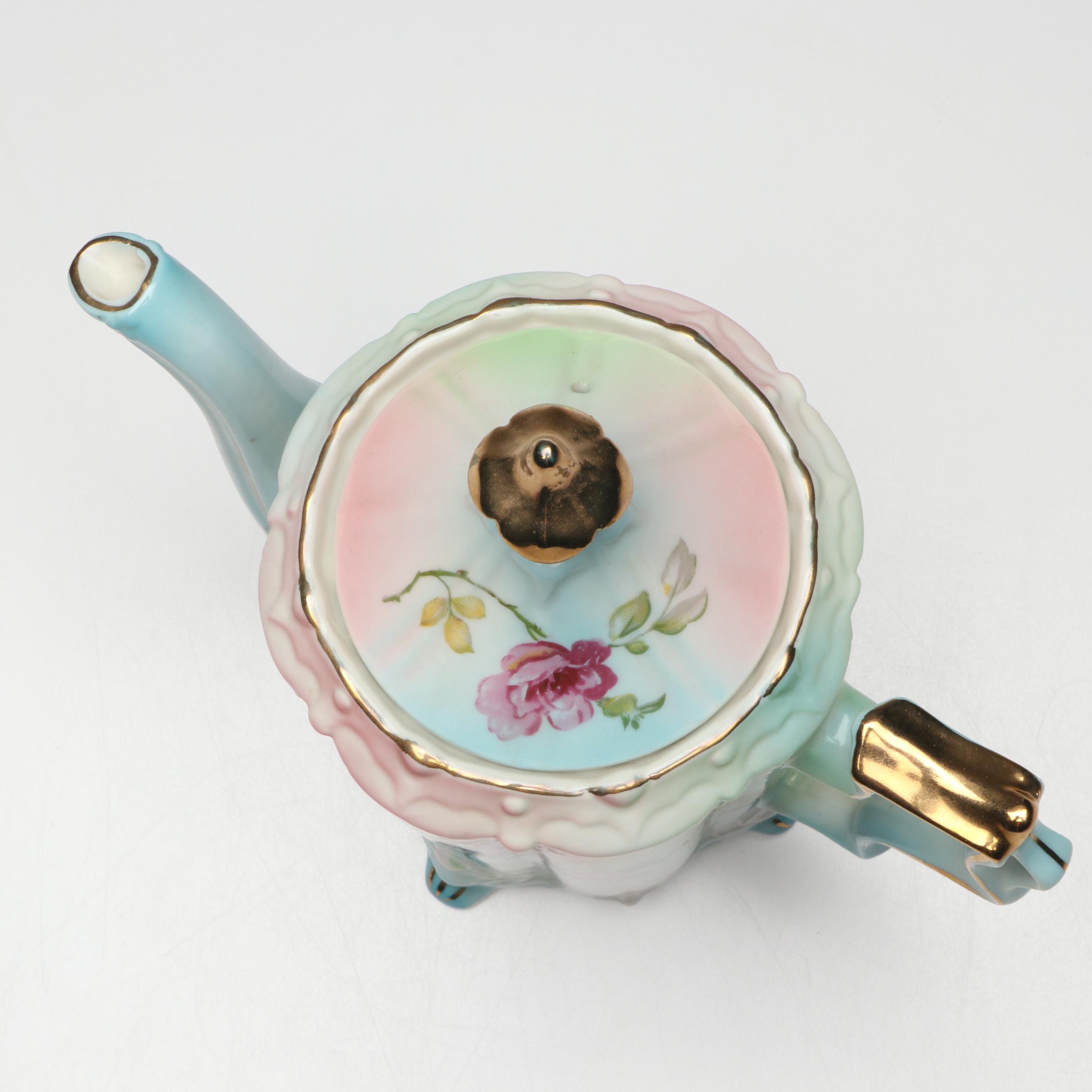 After Reinhold Schlegelmilch Floral Porcelain Teaware