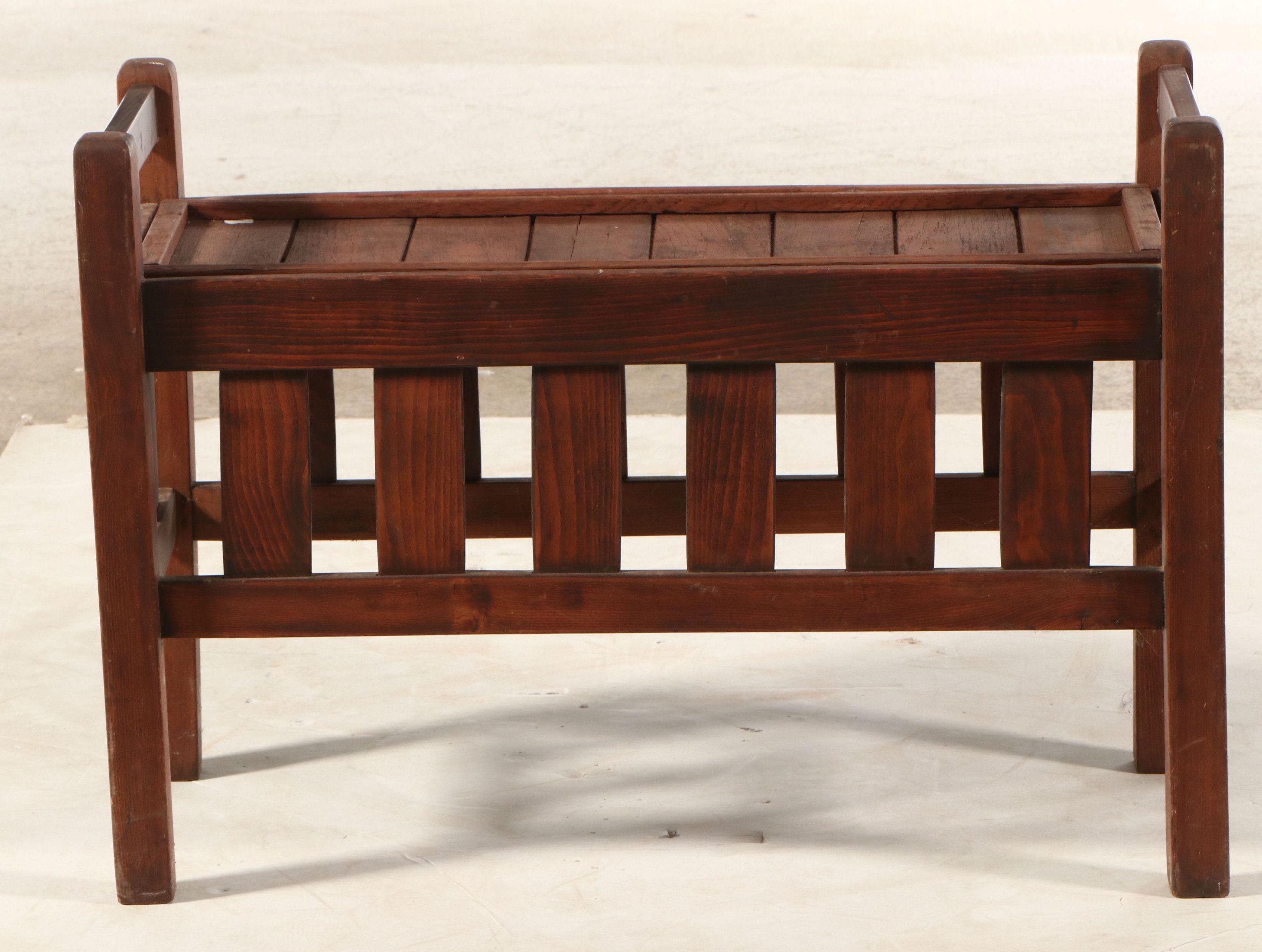 Arts & Crafts Style Pine Plant Stand