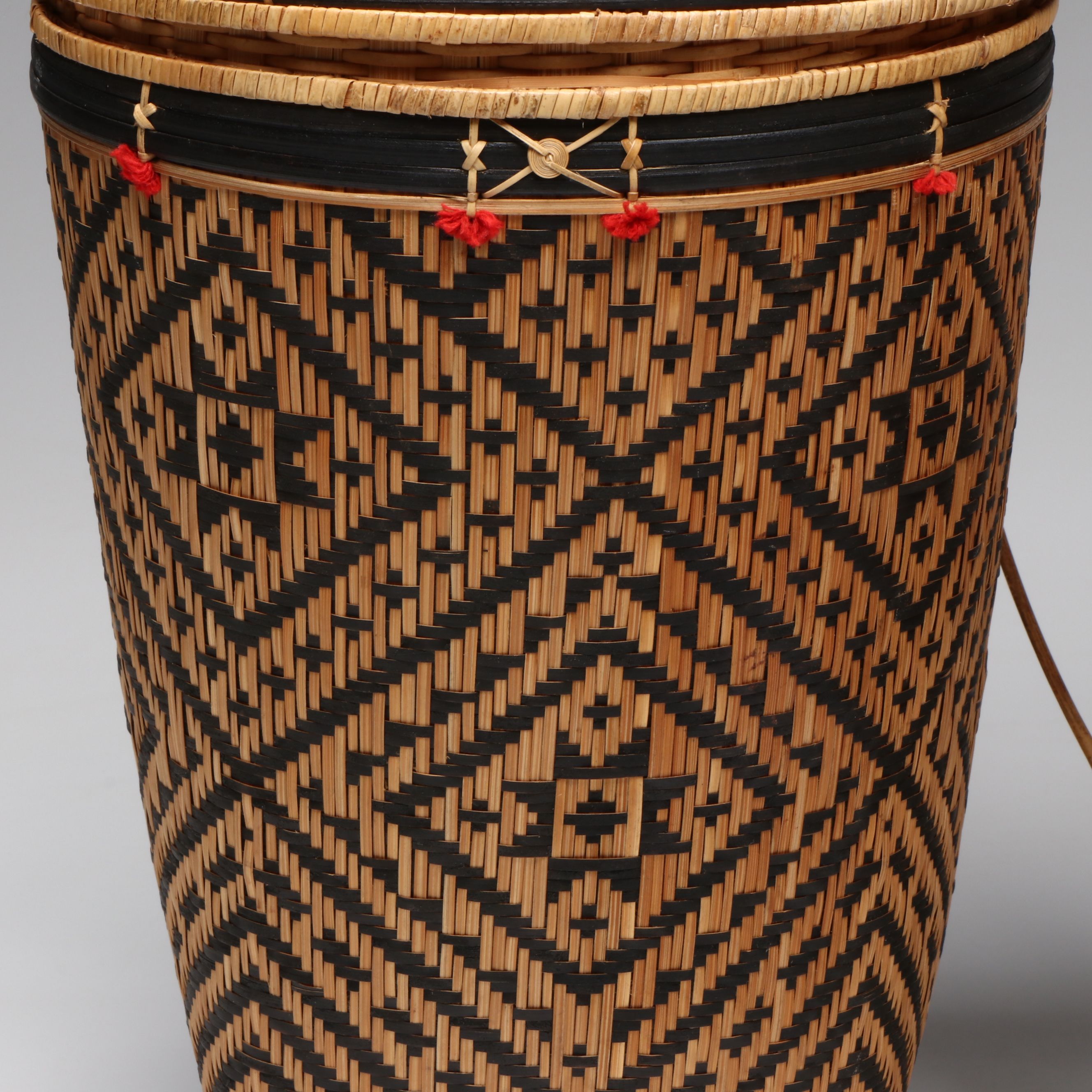 Koho Peoples and Other Vietnamese Woven Bamboo Fiber Backpack