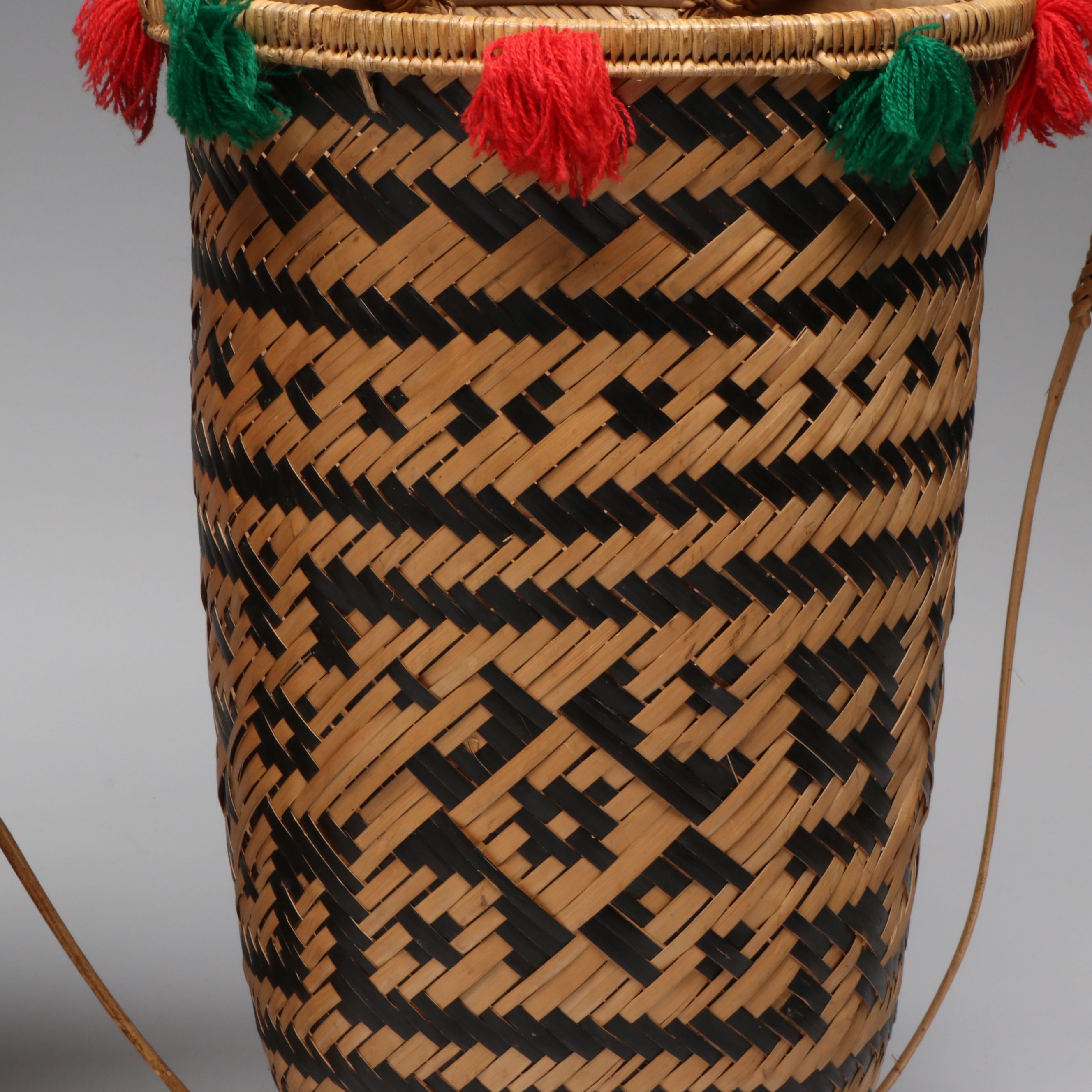 Koho Peoples and Other Vietnamese Woven Bamboo Fiber Backpack