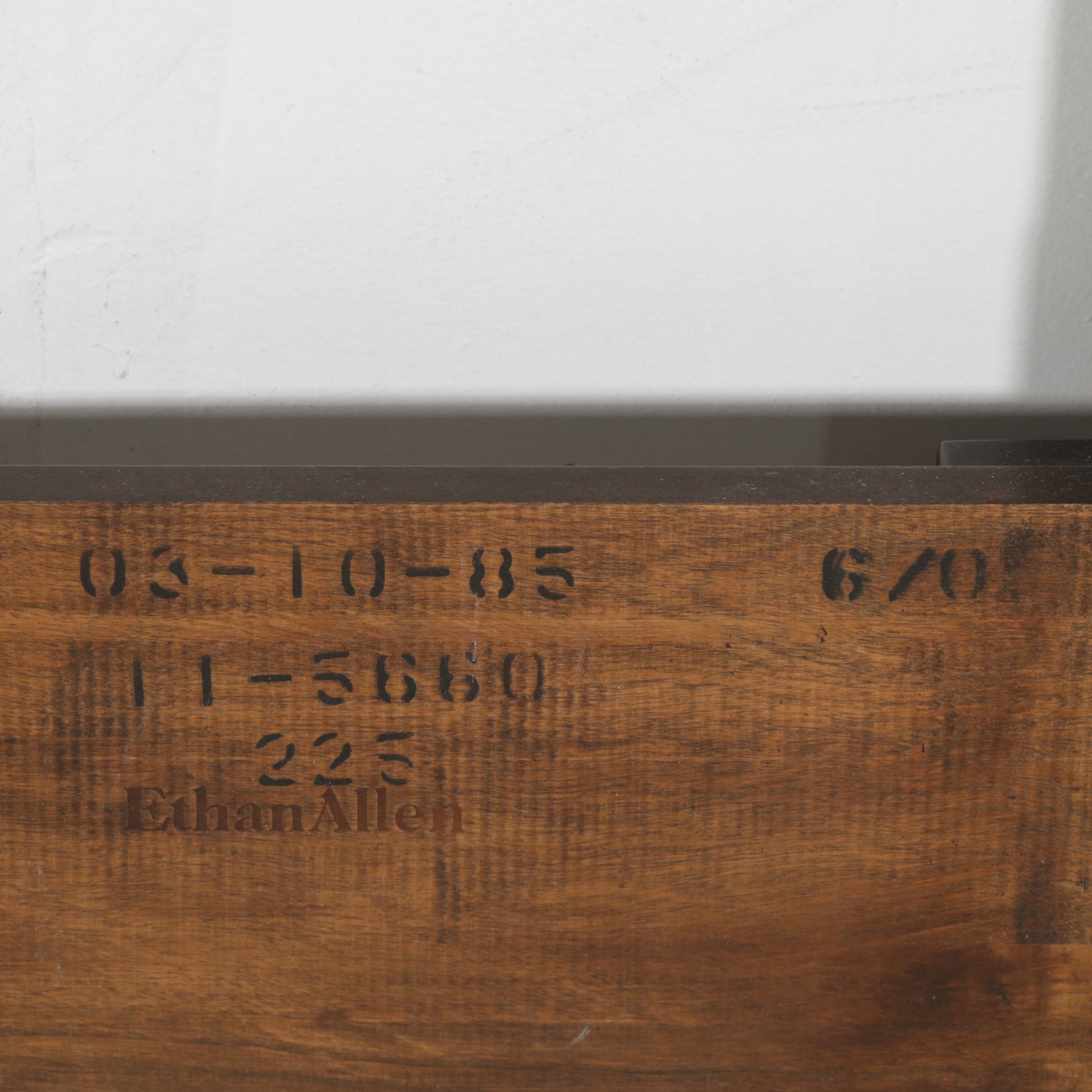 Ethan Allen "Georgian Court" Cherry King Size Canopy Bed Frame, 1985