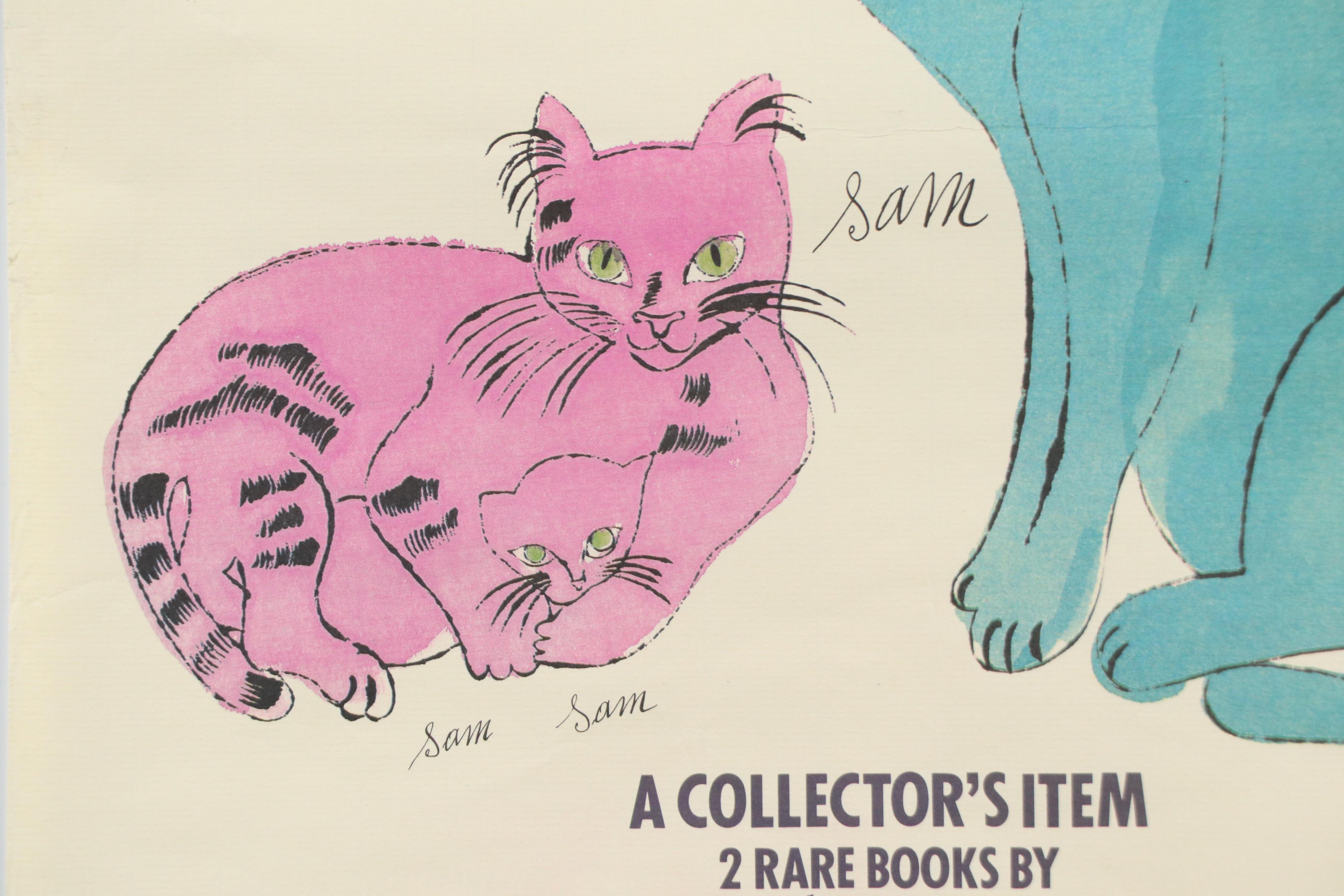 Offset Lithograph Advertisement After Andy Warhol "25 Cats Name Sam..."