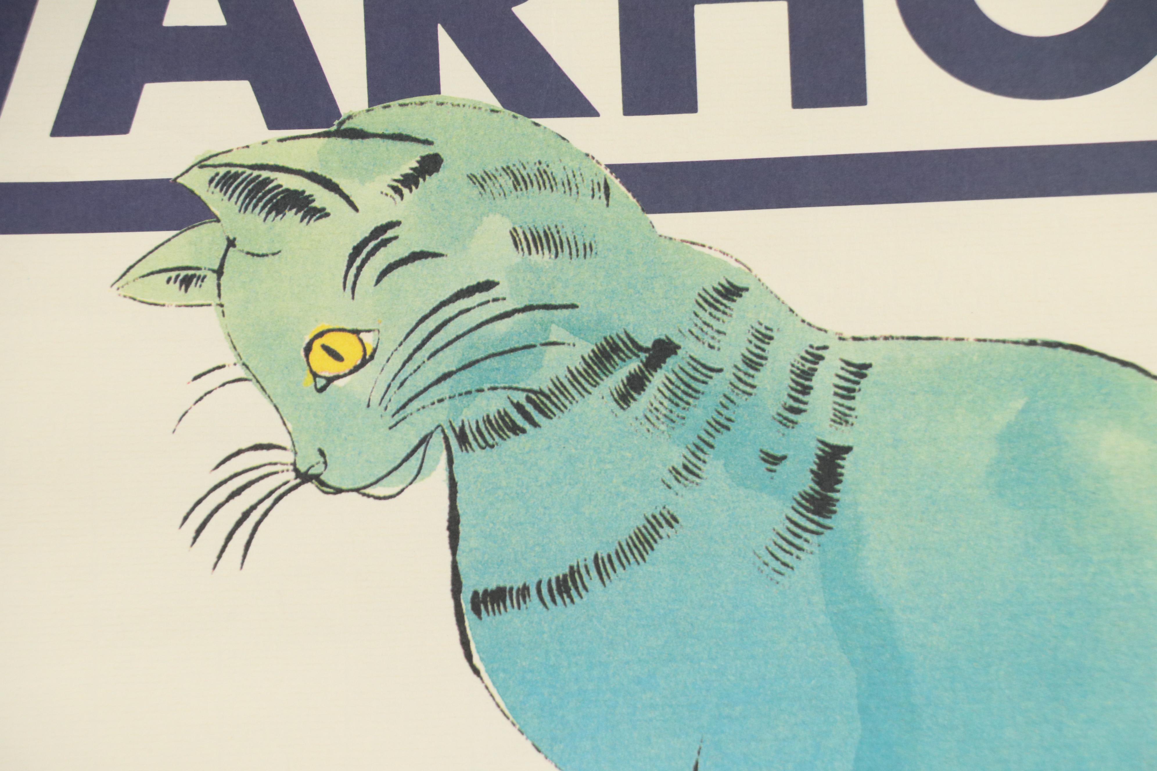 Offset Lithograph Advertisement After Andy Warhol "25 Cats Name Sam..."