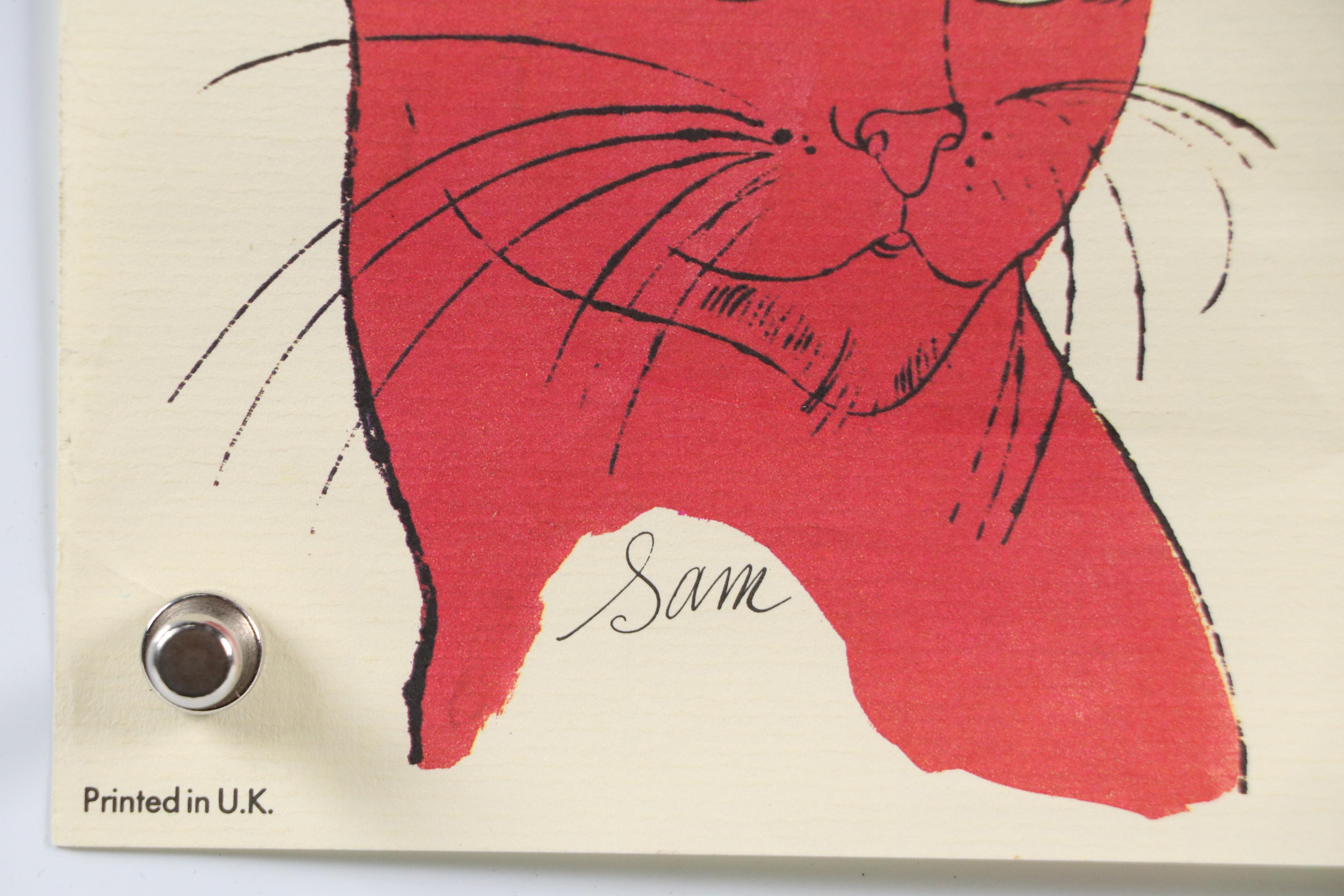 Offset Lithograph Advertisement After Andy Warhol "25 Cats Name Sam..."