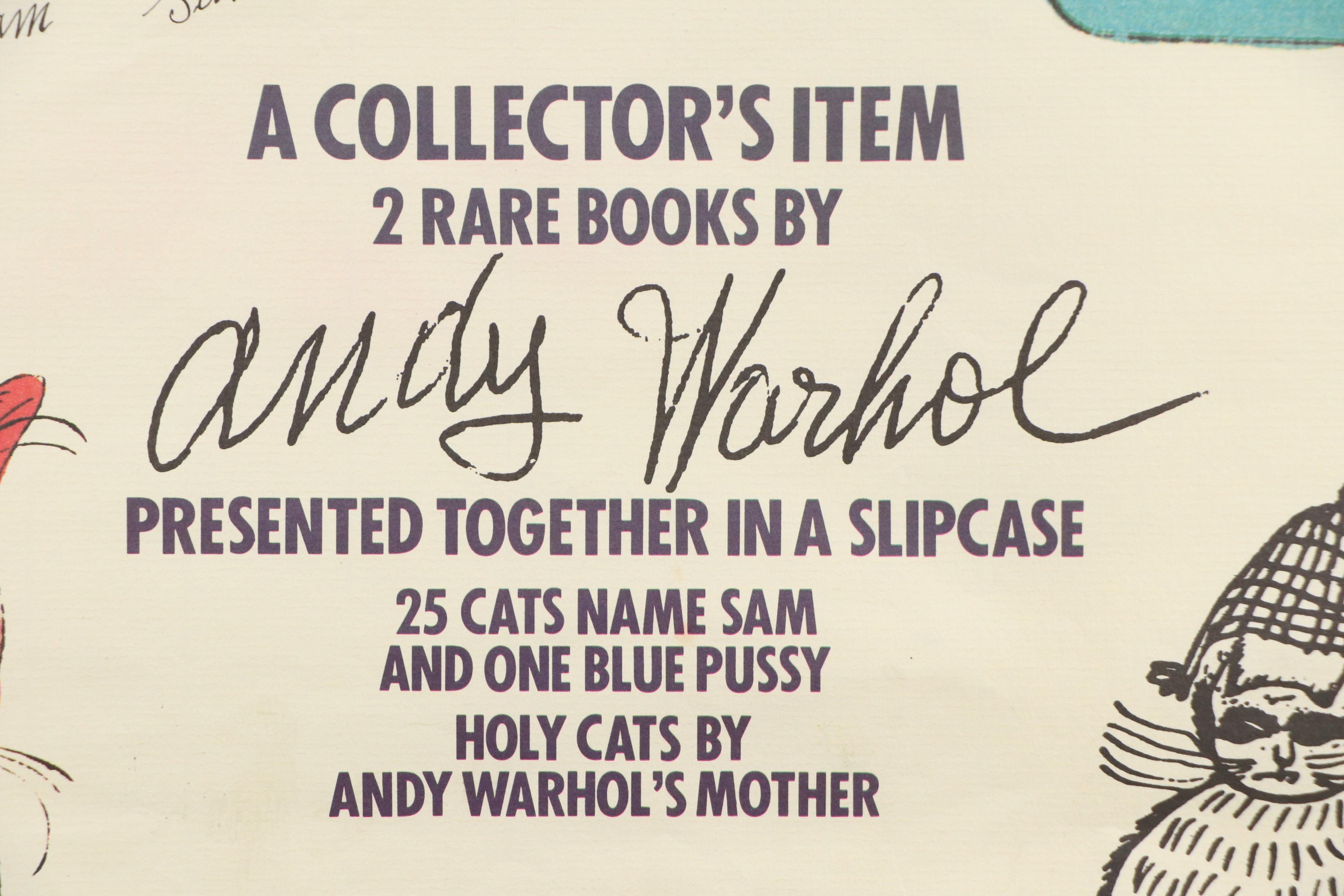 Offset Lithograph Advertisement After Andy Warhol "25 Cats Name Sam..."