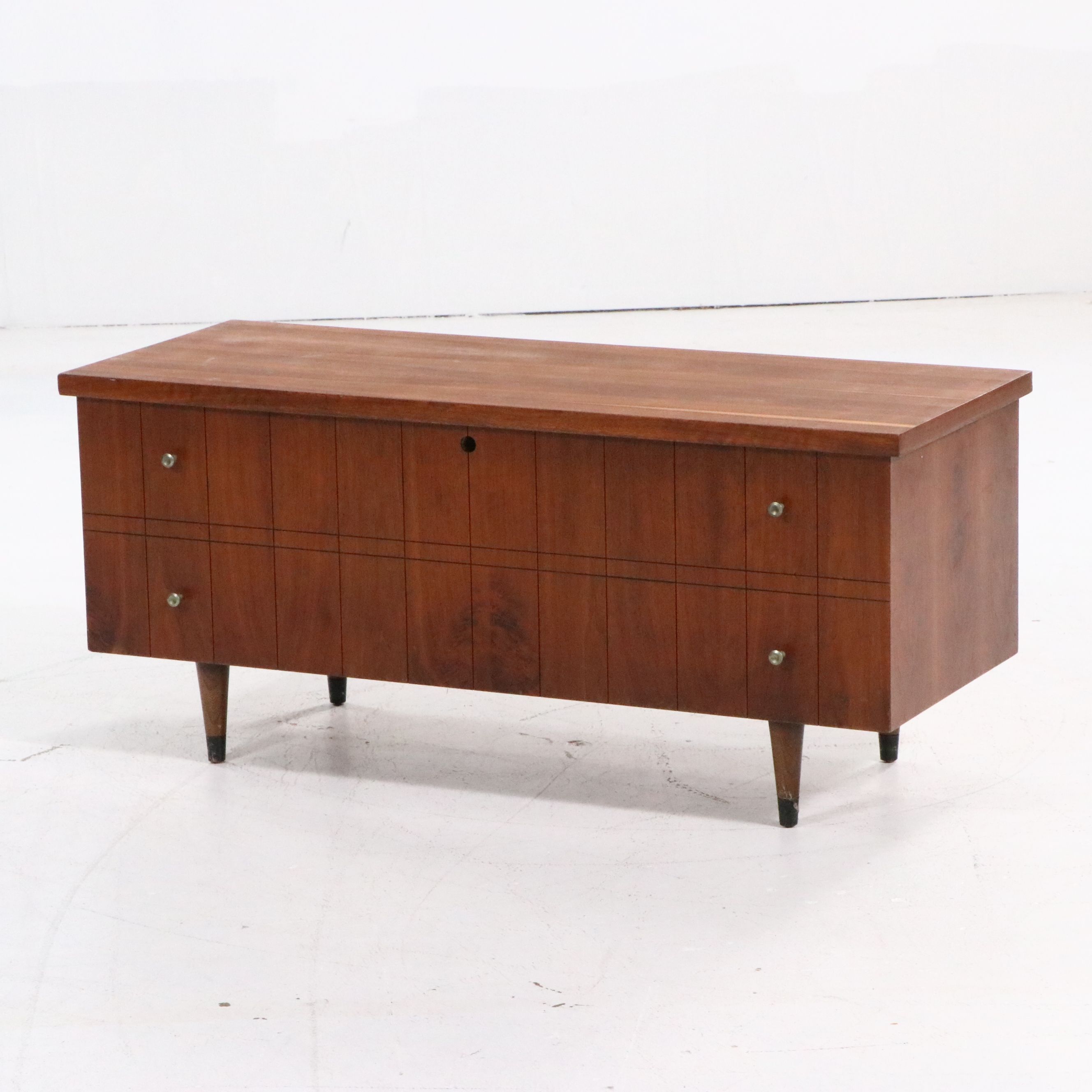 Lane MCM Walnut Blanket Chest with Cedar Interior, 1961