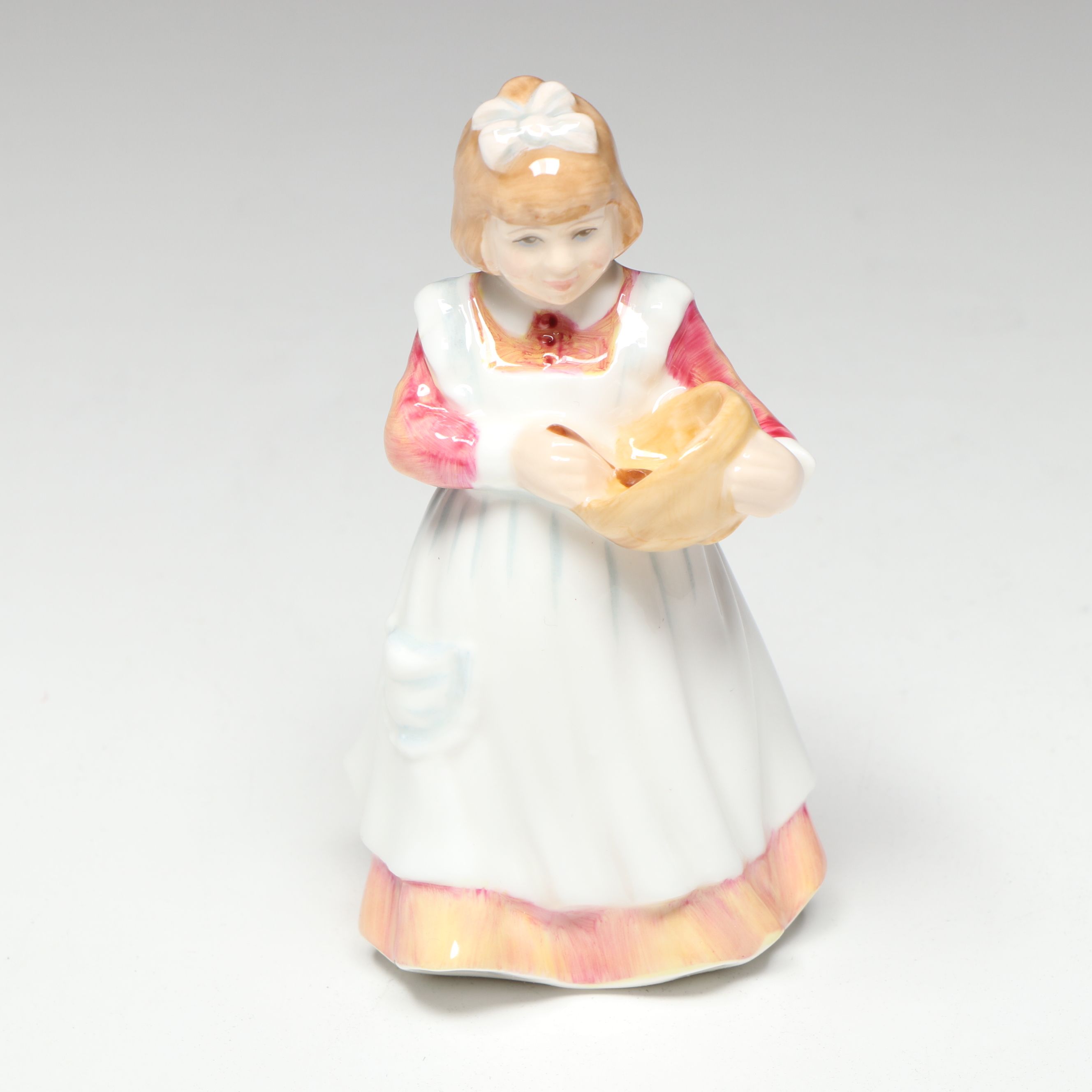 Royal Doulton "Mother's Helper" and More Porcelain Figurines with Heart Bowl