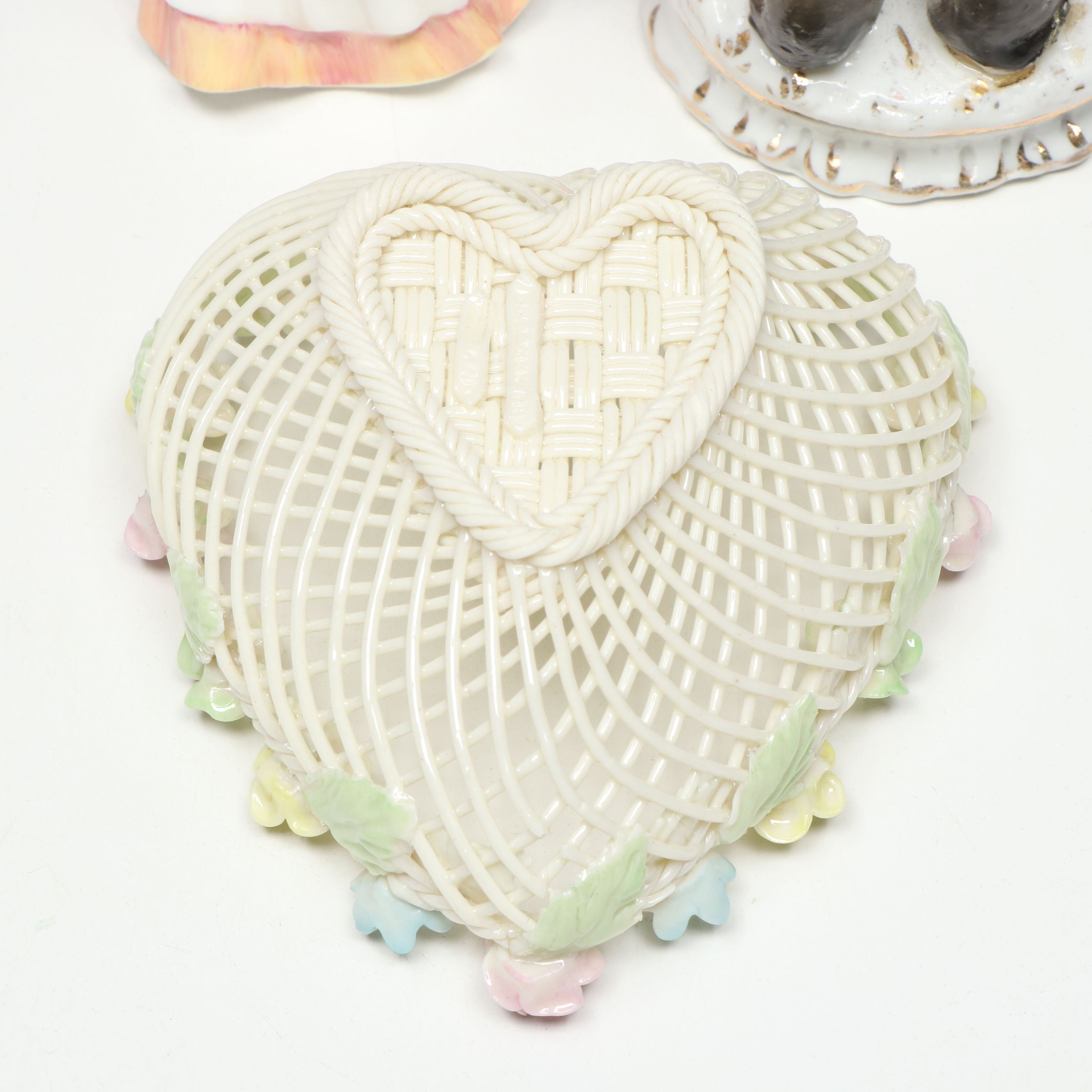 Royal Doulton "Mother's Helper" and More Porcelain Figurines with Heart Bowl