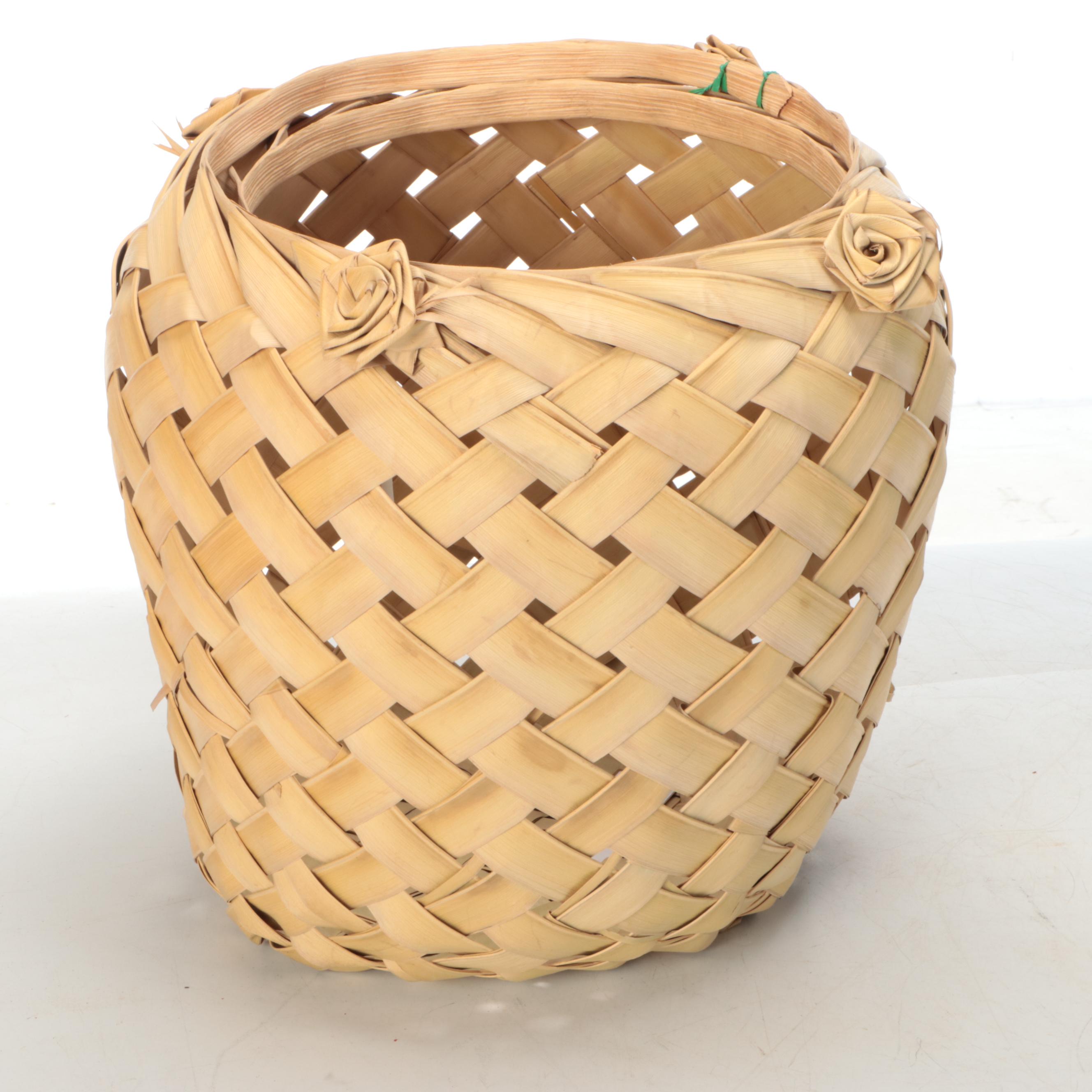 Gilbert Tanaka and Other Hawaiian Woven Coconut Fiber Baskets
