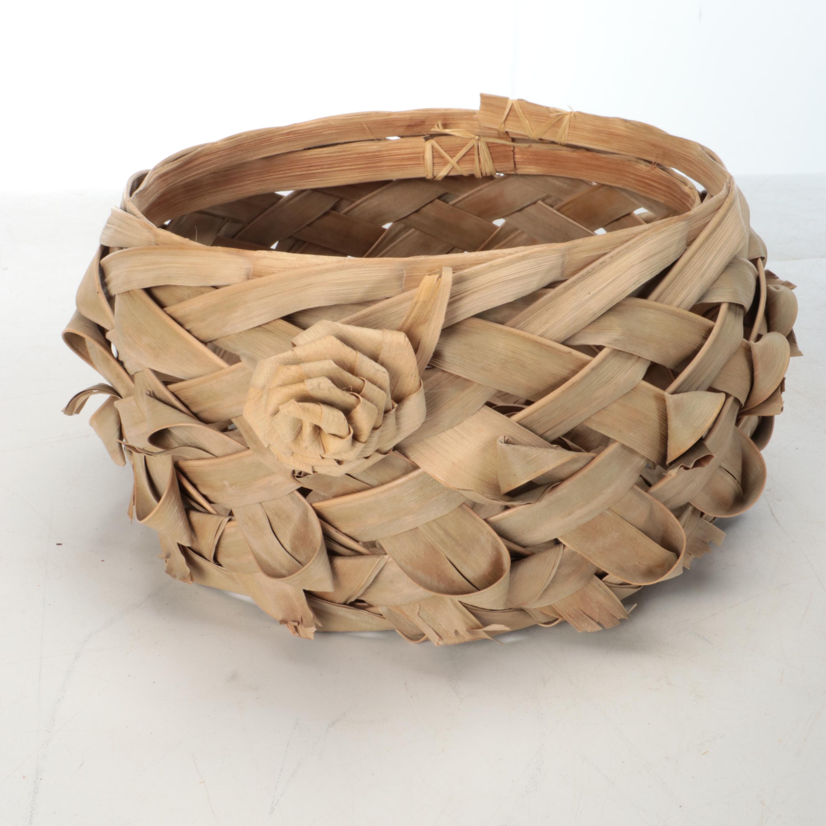 Gilbert Tanaka and Other Hawaiian Woven Coconut Fiber Baskets