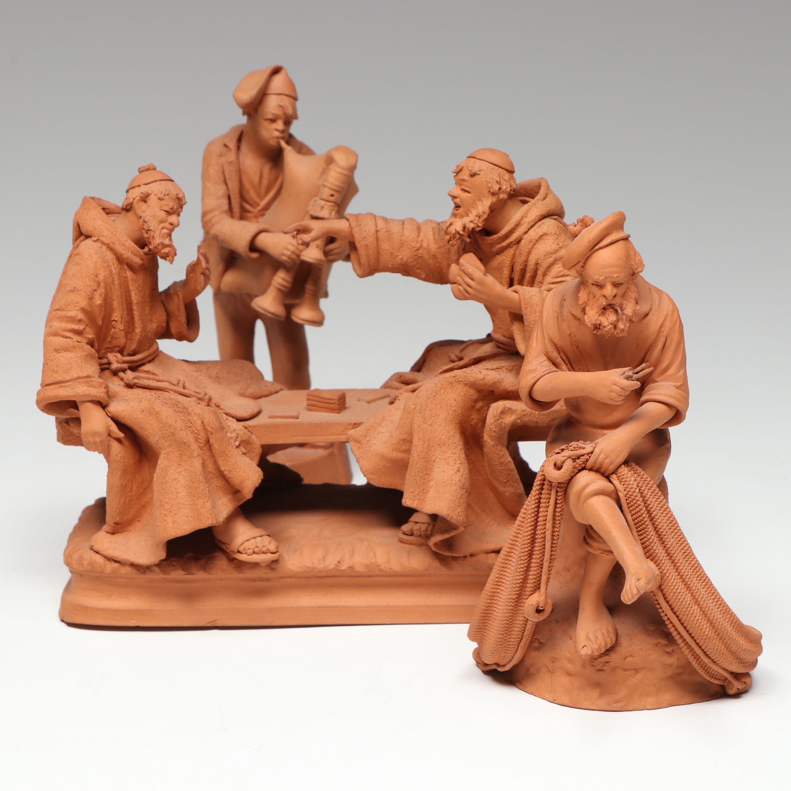 Paolo Grasso Italian Terracotta Figures