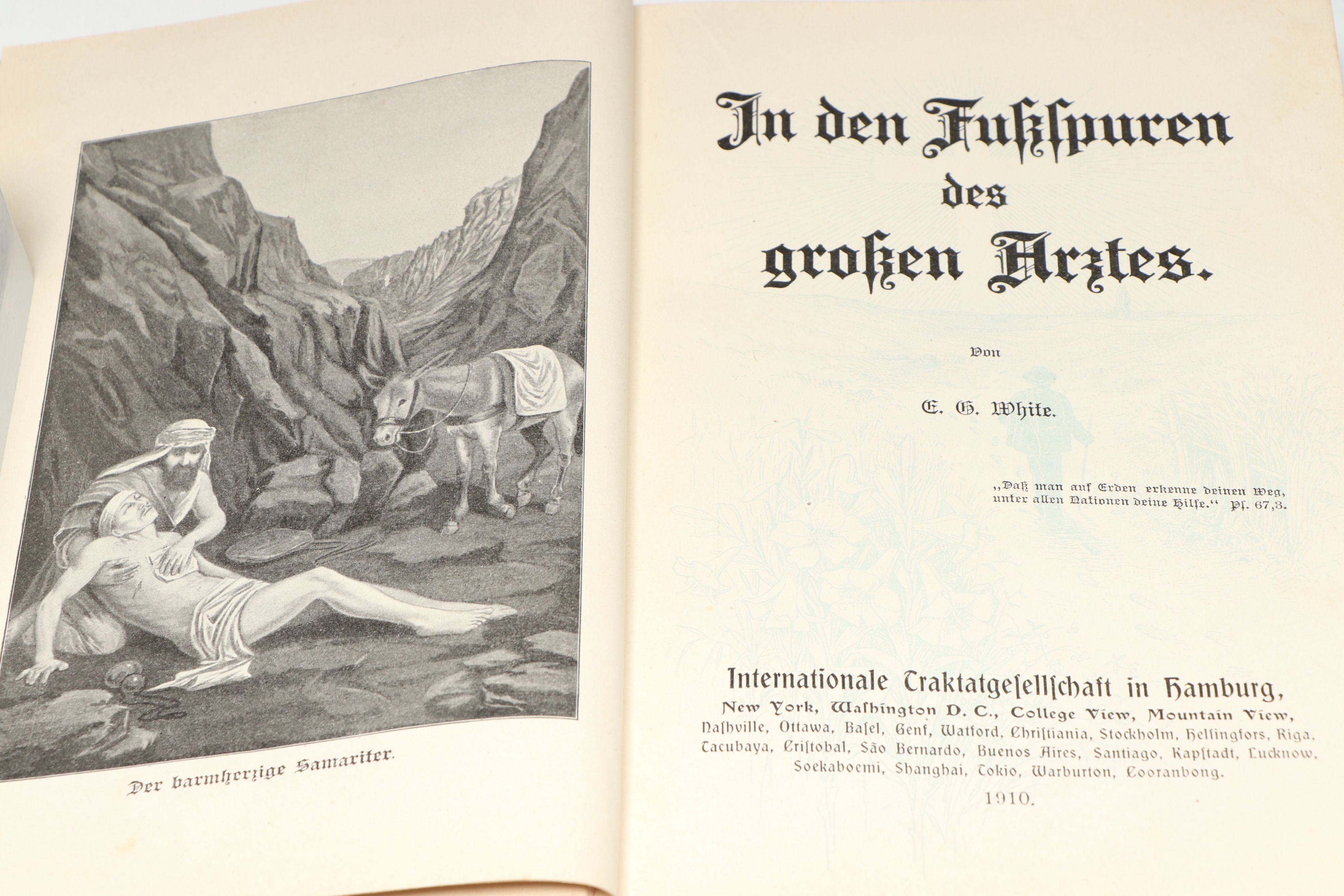 "Christi Gleichnisse" and "In den Spuren des grossen Arztes" by Ellen G. White