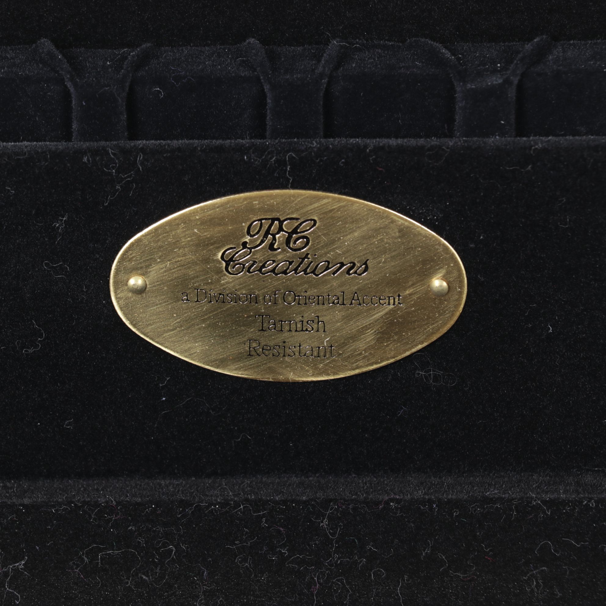 Oriental Accent Flatware Chest with Felt Lining