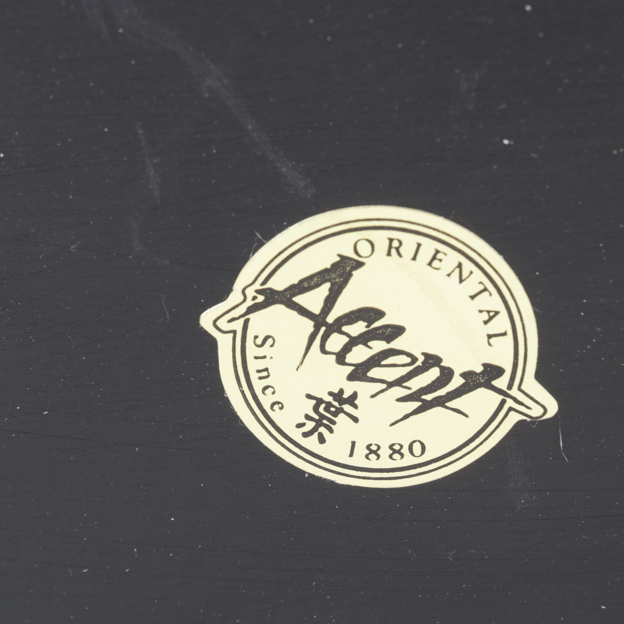 Oriental Accent Flatware Chest with Felt Lining