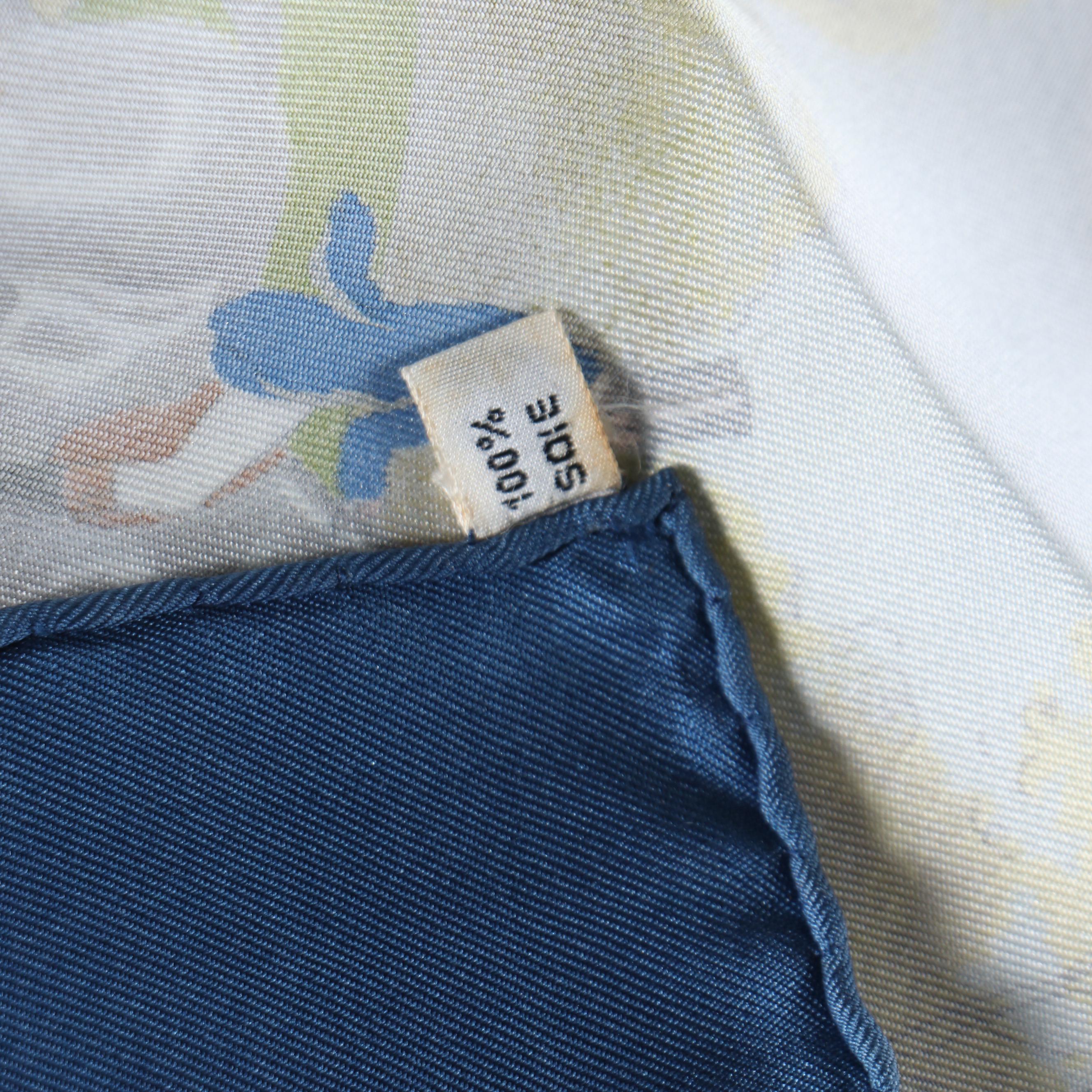 Hermès Early Issue "Sportsmen" Scarf 90 in Silk Twill with Gift Box