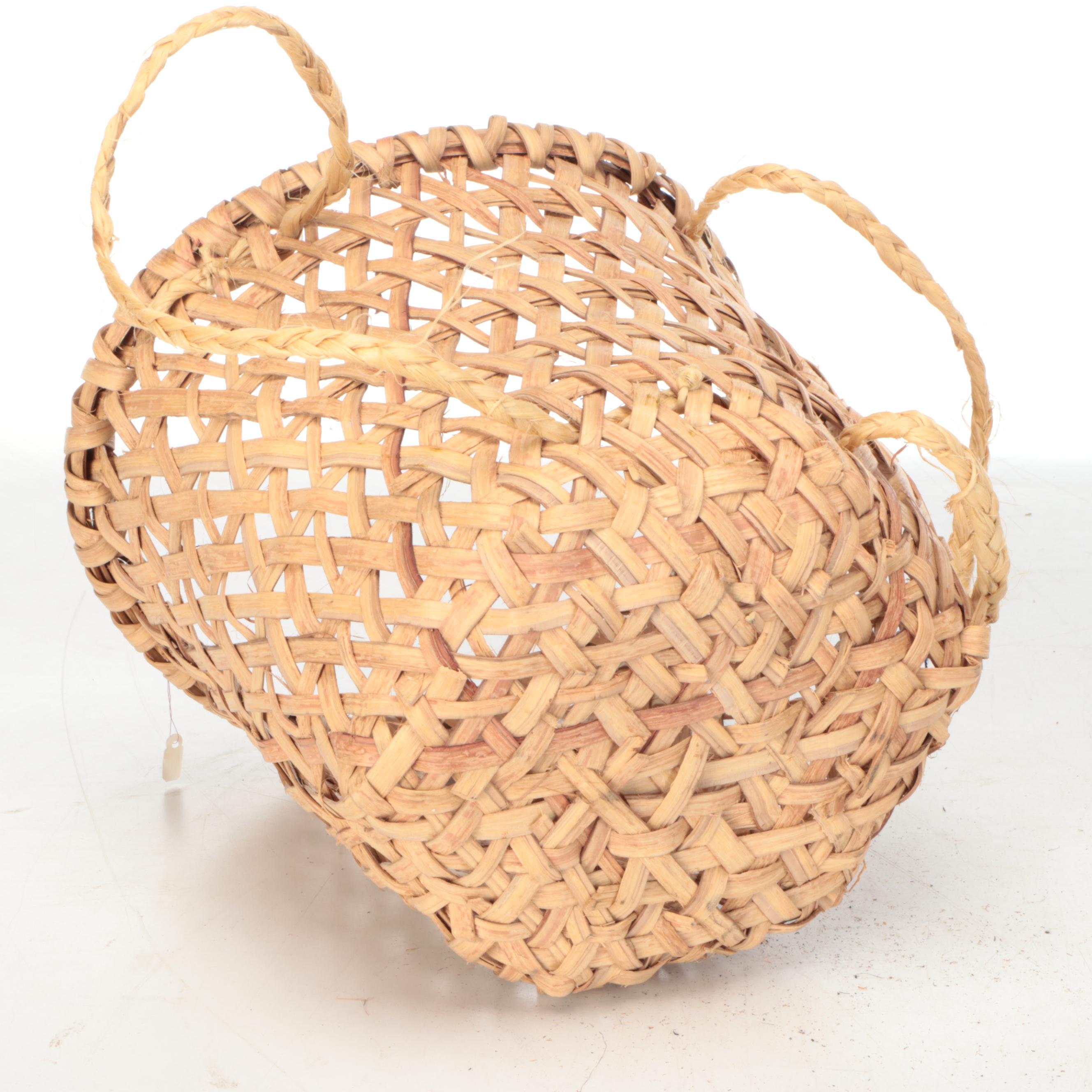 Panamanian Emberá-Wounaan Woven Plant Fiber Utilitarian Baskets